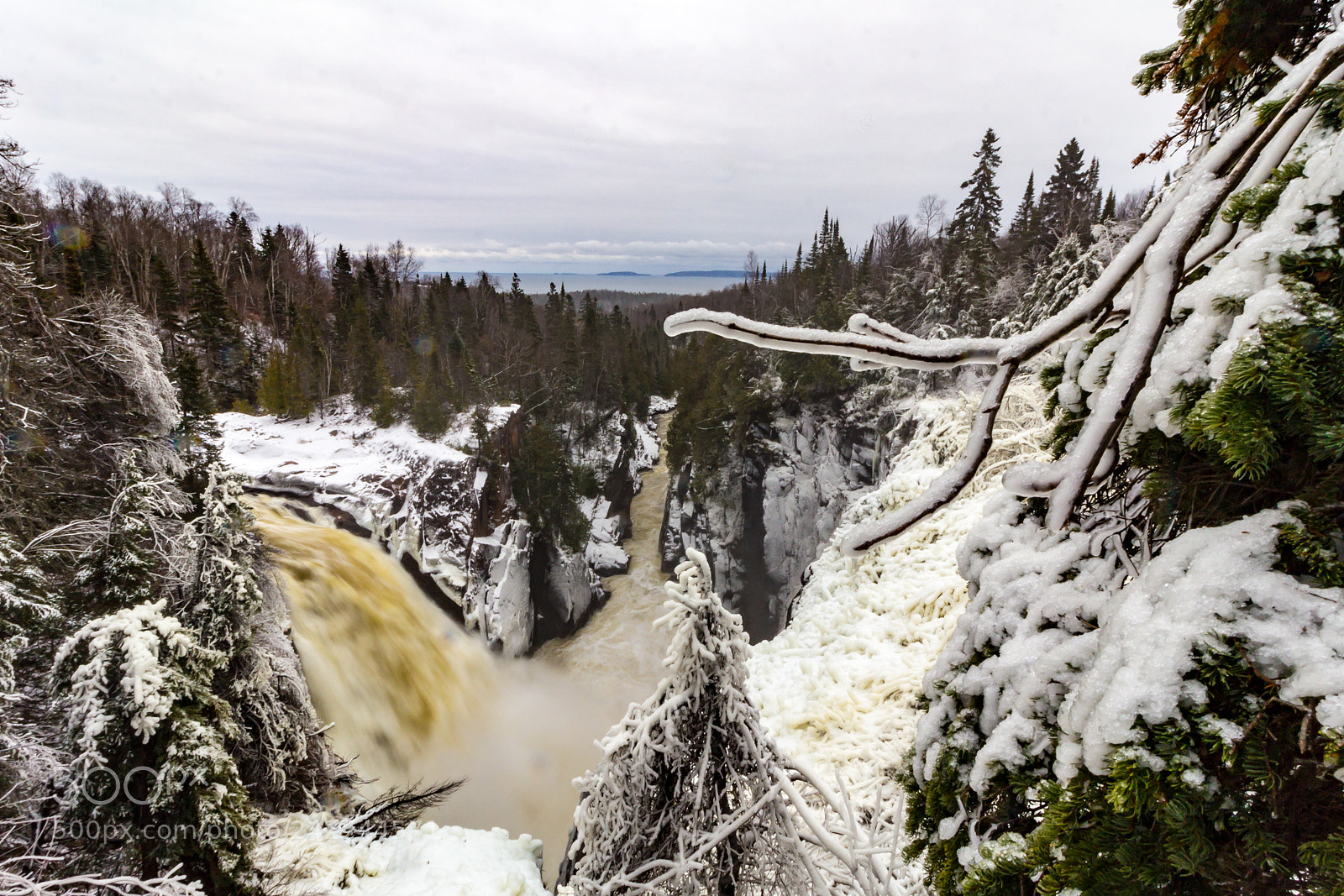 Canon EOS 60D sample photo. Terrace bay waterfall photography