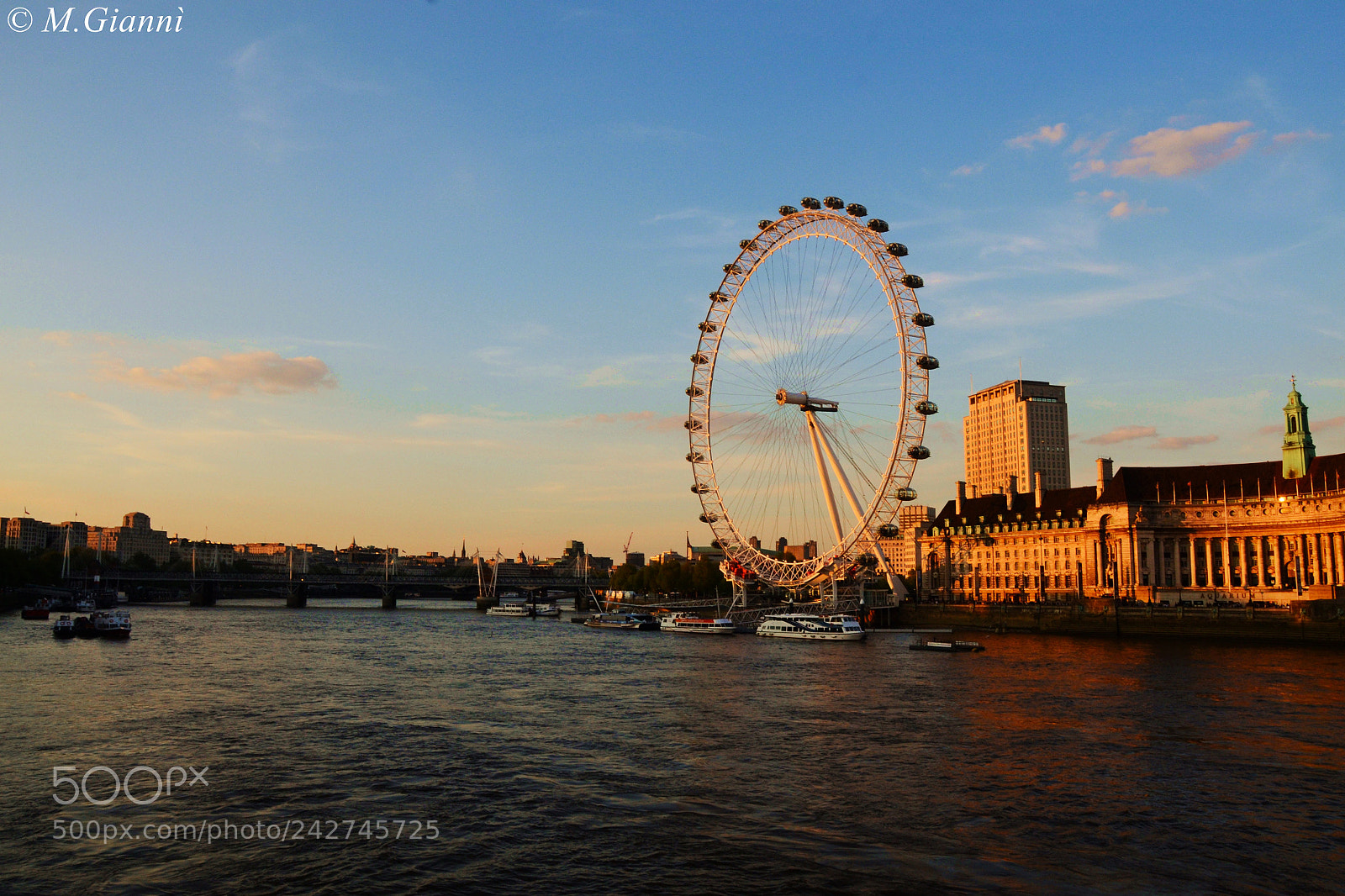 Nikon D3100 sample photo. The london eye photography