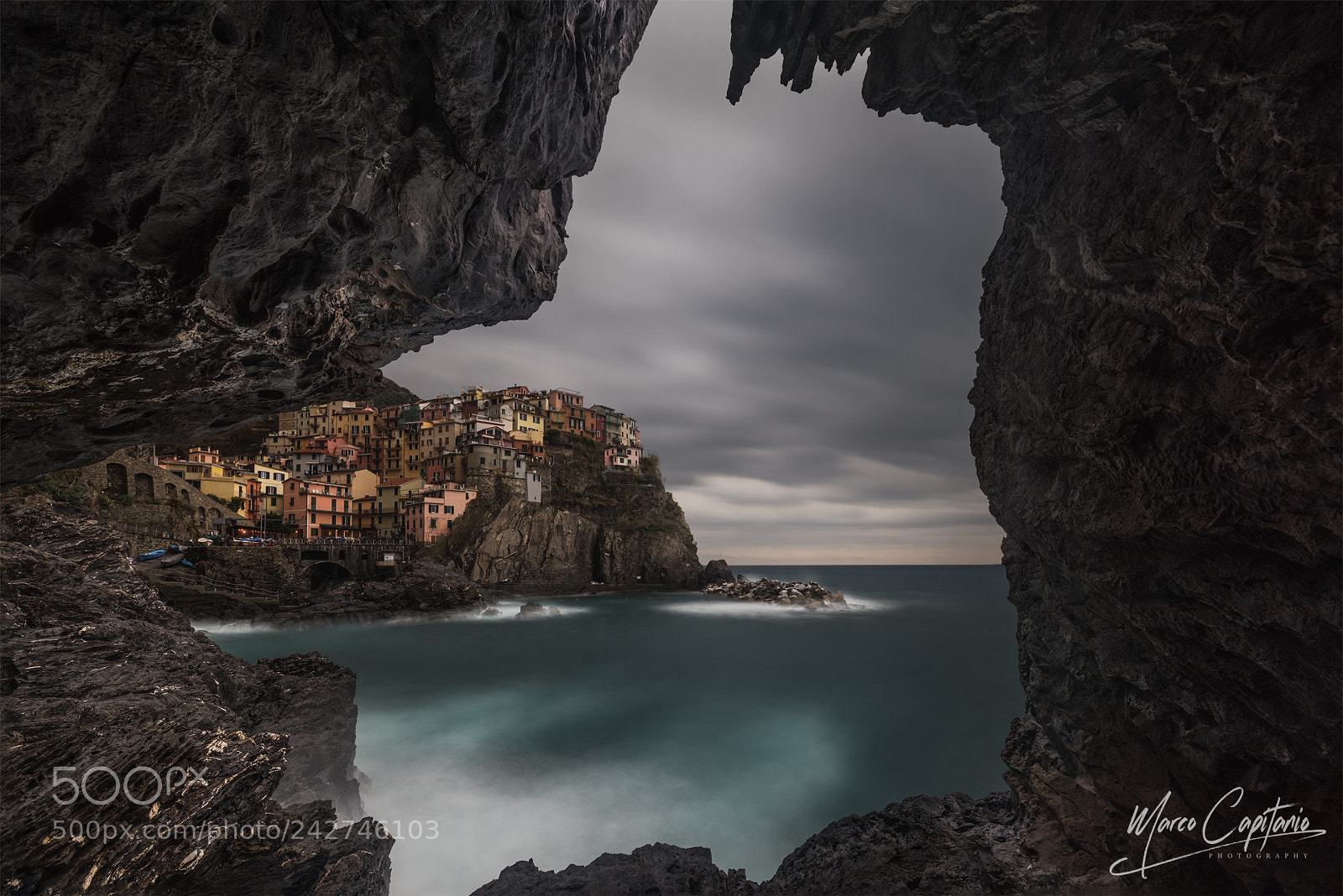Nikon D810 sample photo. Manarola in grotta photography