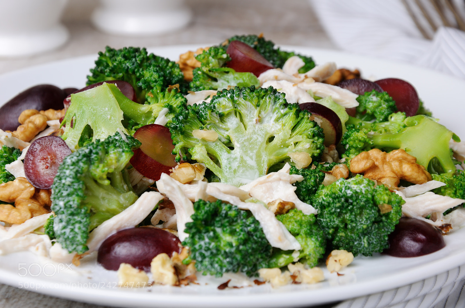 Nikon D90 sample photo. Broccoli salad with chicken photography