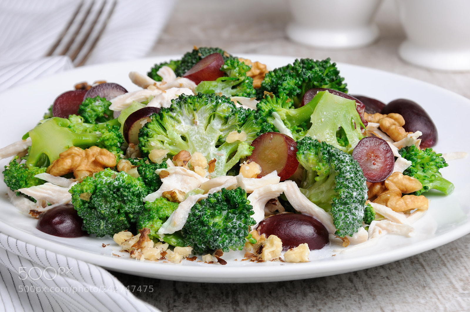 Nikon D90 sample photo. Broccoli salad with chicken photography
