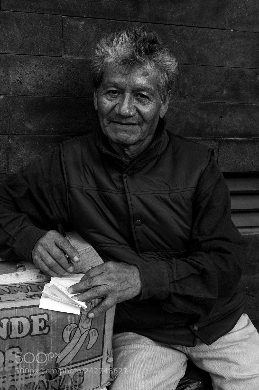 Ricoh GR II sample photo. This guy doing his photography
