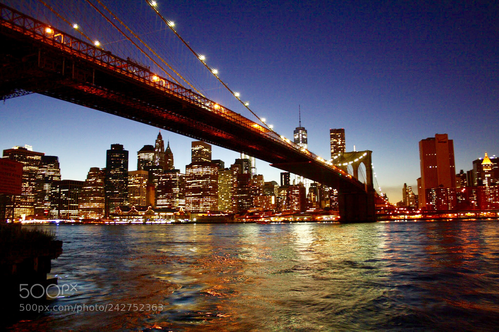 Canon EOS 1000D (EOS Digital Rebel XS / EOS Kiss F) sample photo. Brooklyn bridge photography