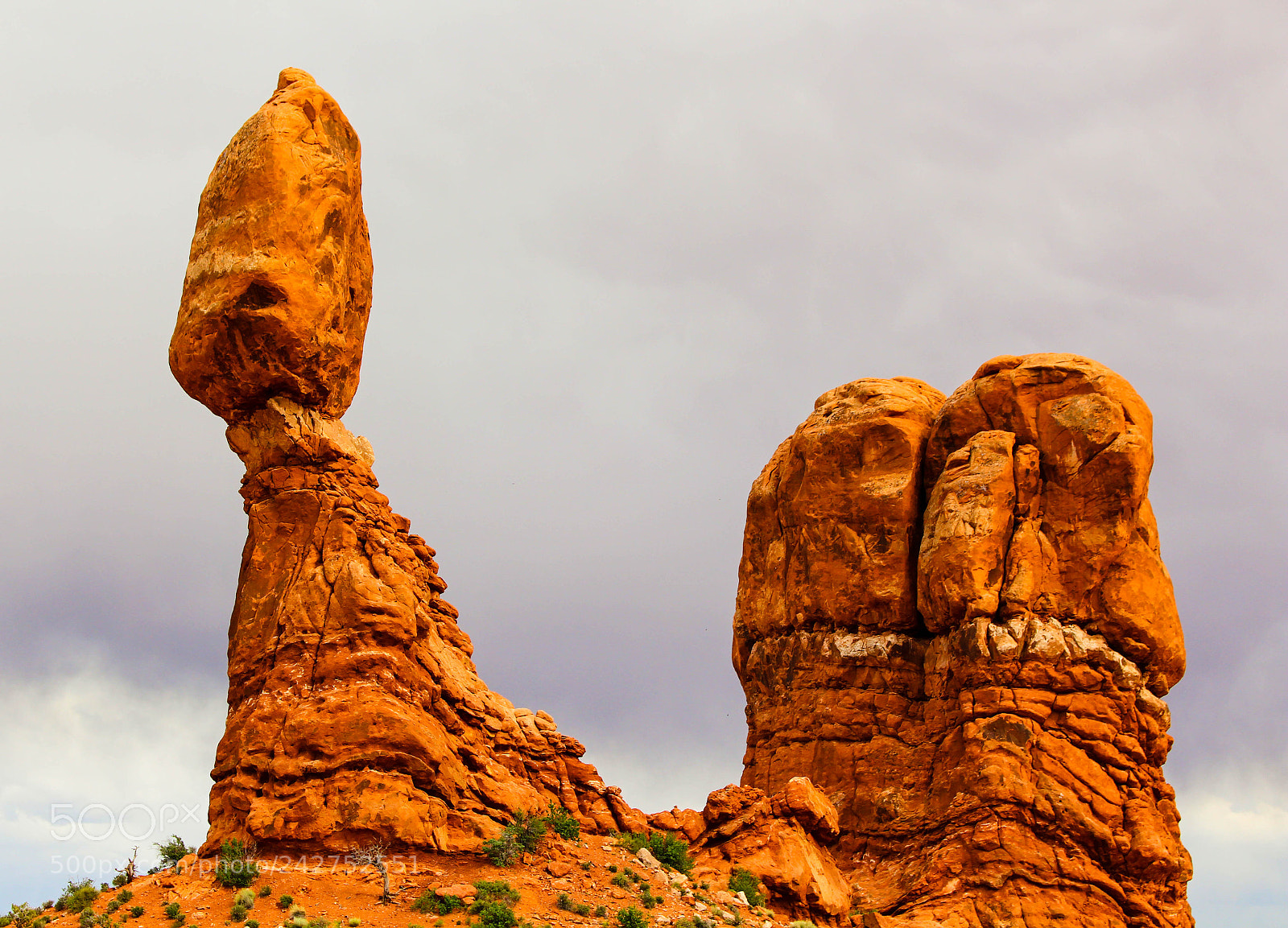 Canon EOS 700D (EOS Rebel T5i / EOS Kiss X7i) sample photo. Balanced rock, arches national photography