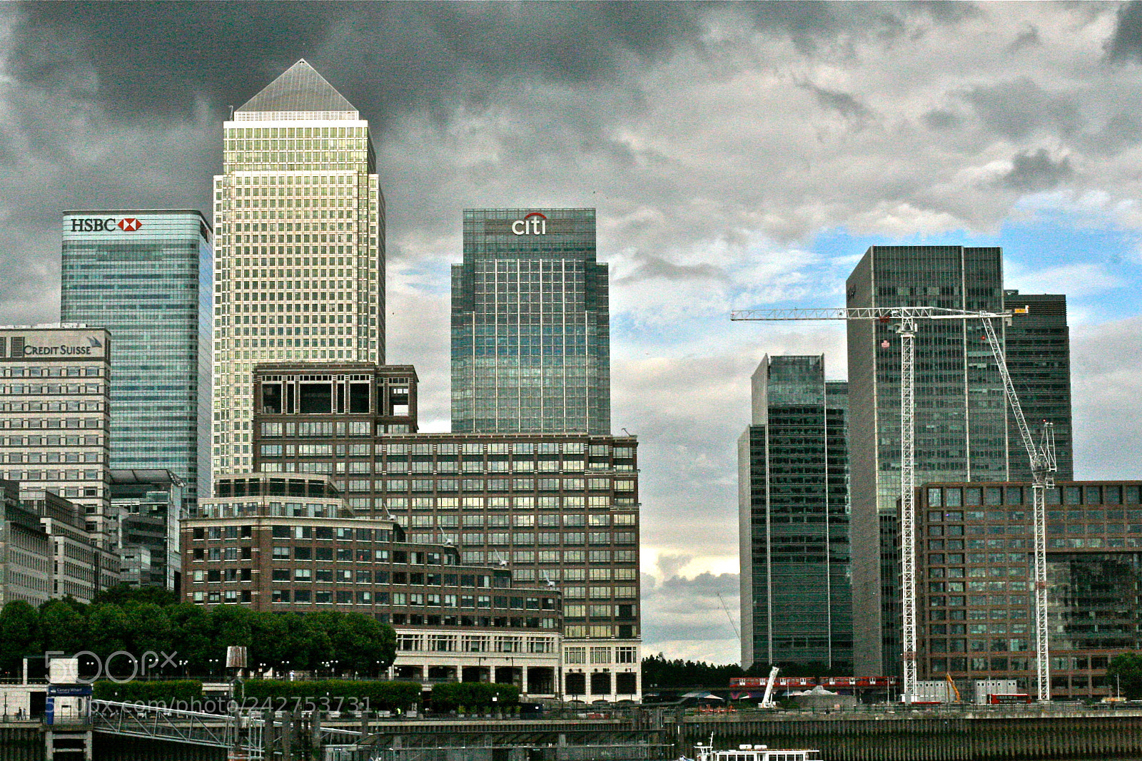 Canon EOS 30D sample photo. Canary wharf from rotherhithe photography
