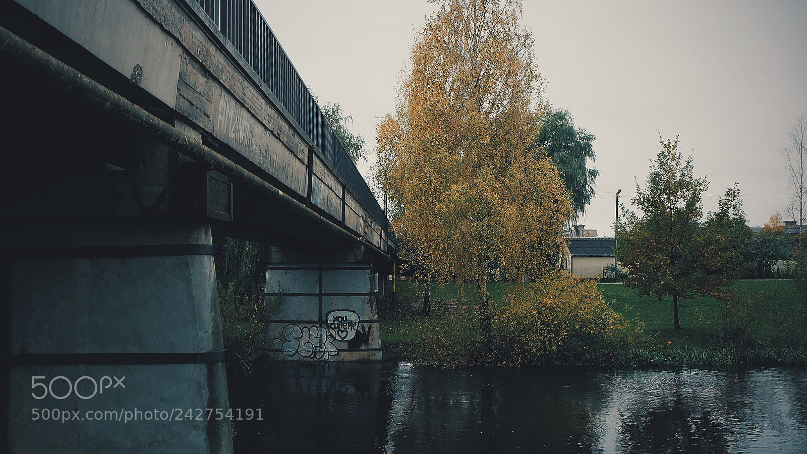 Fujifilm X-A1 sample photo. Autumn bridge photography
