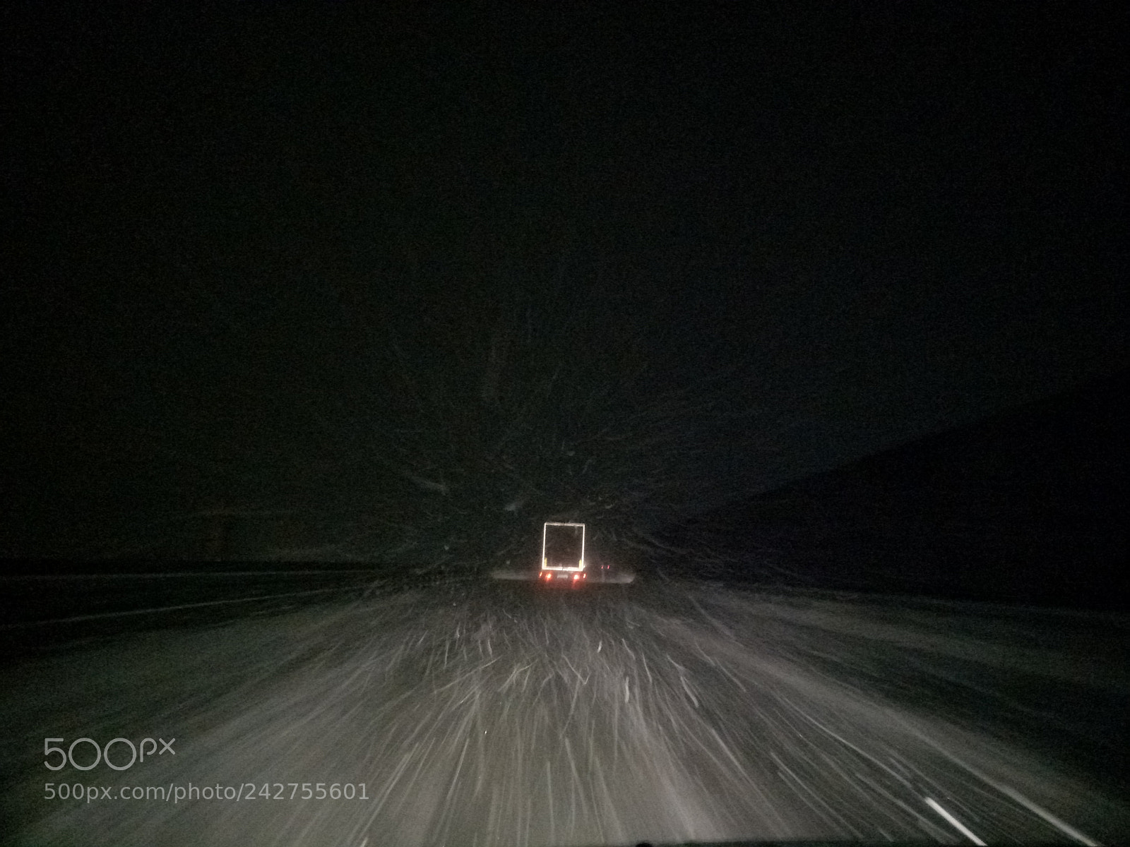 OPPO A1601 sample photo. Driving and snowing photography