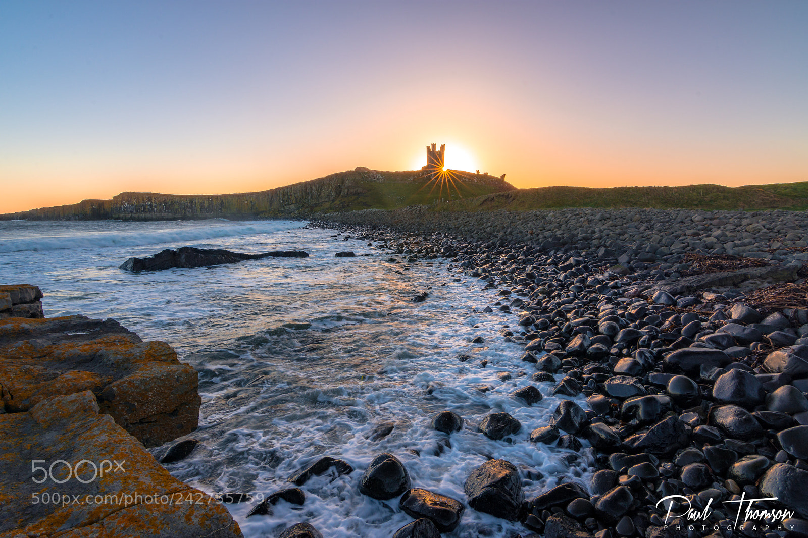 Nikon D7200 sample photo. Dunstanburgh castle sunrise with photography