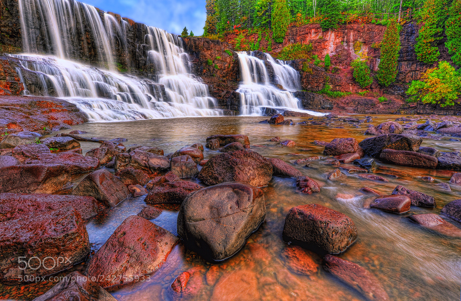 Sony Alpha DSLR-A350 sample photo. Gooseberry falls photography