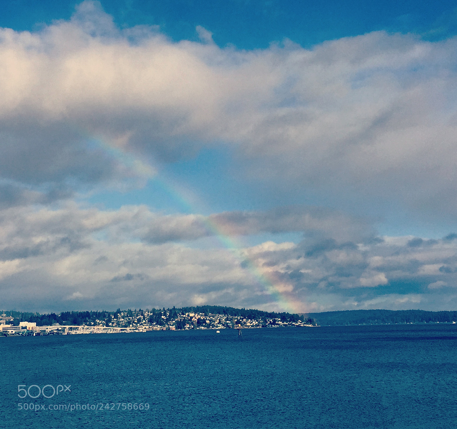 Apple iPhone 6 Plus sample photo. Just a rainbow, blue photography