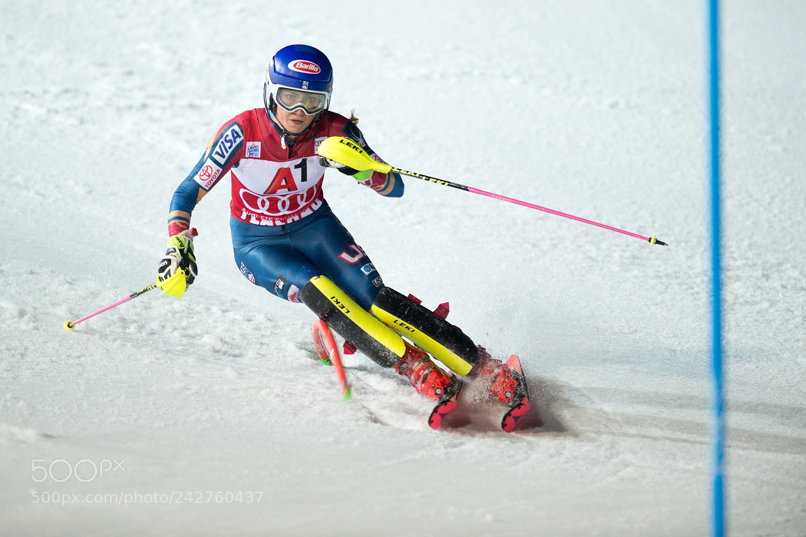 Nikon D4 sample photo. Mikaela shiffrin usa wins photography
