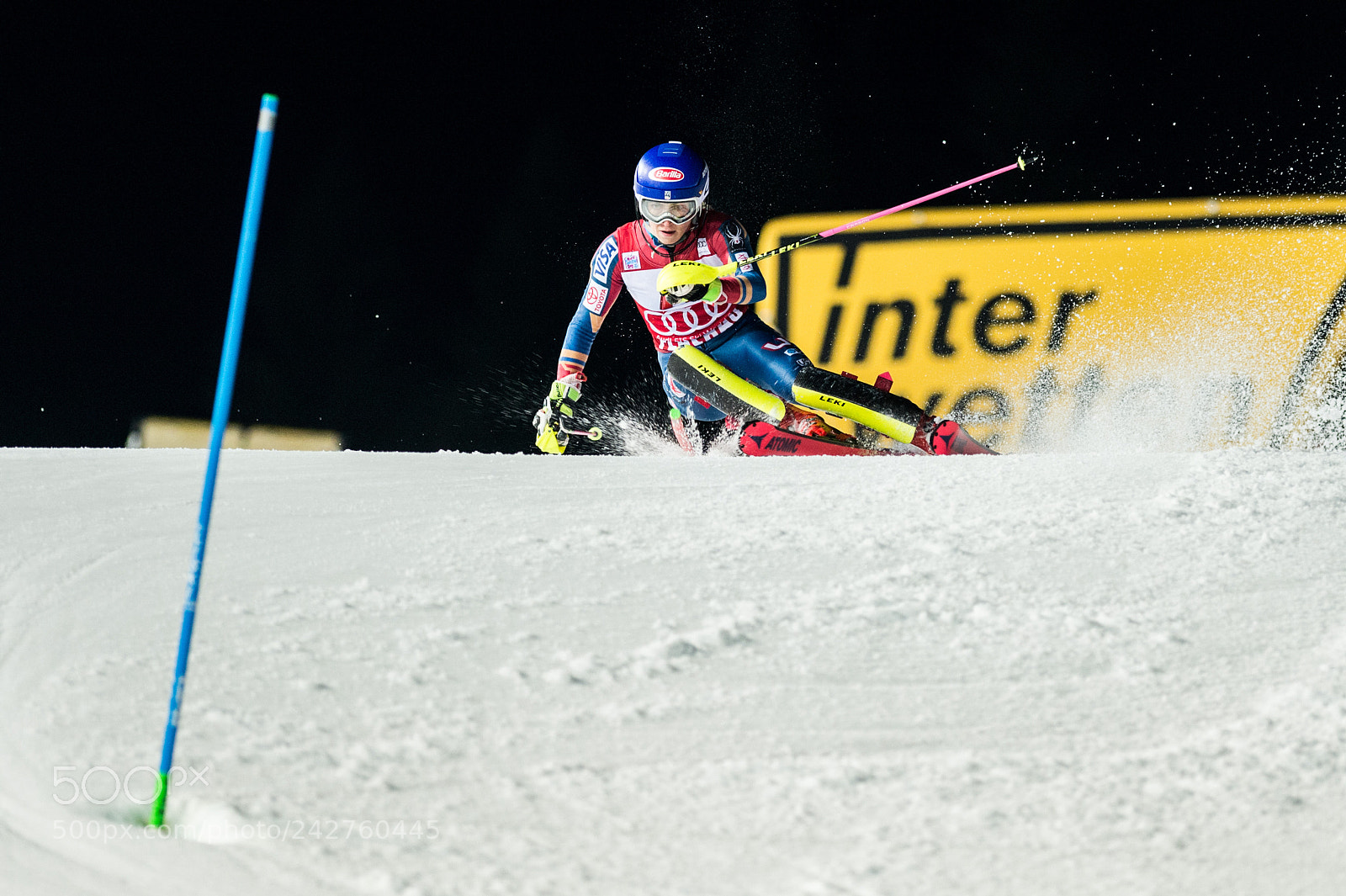 Nikon D4 sample photo. Mikaela shiffrin usa wins photography