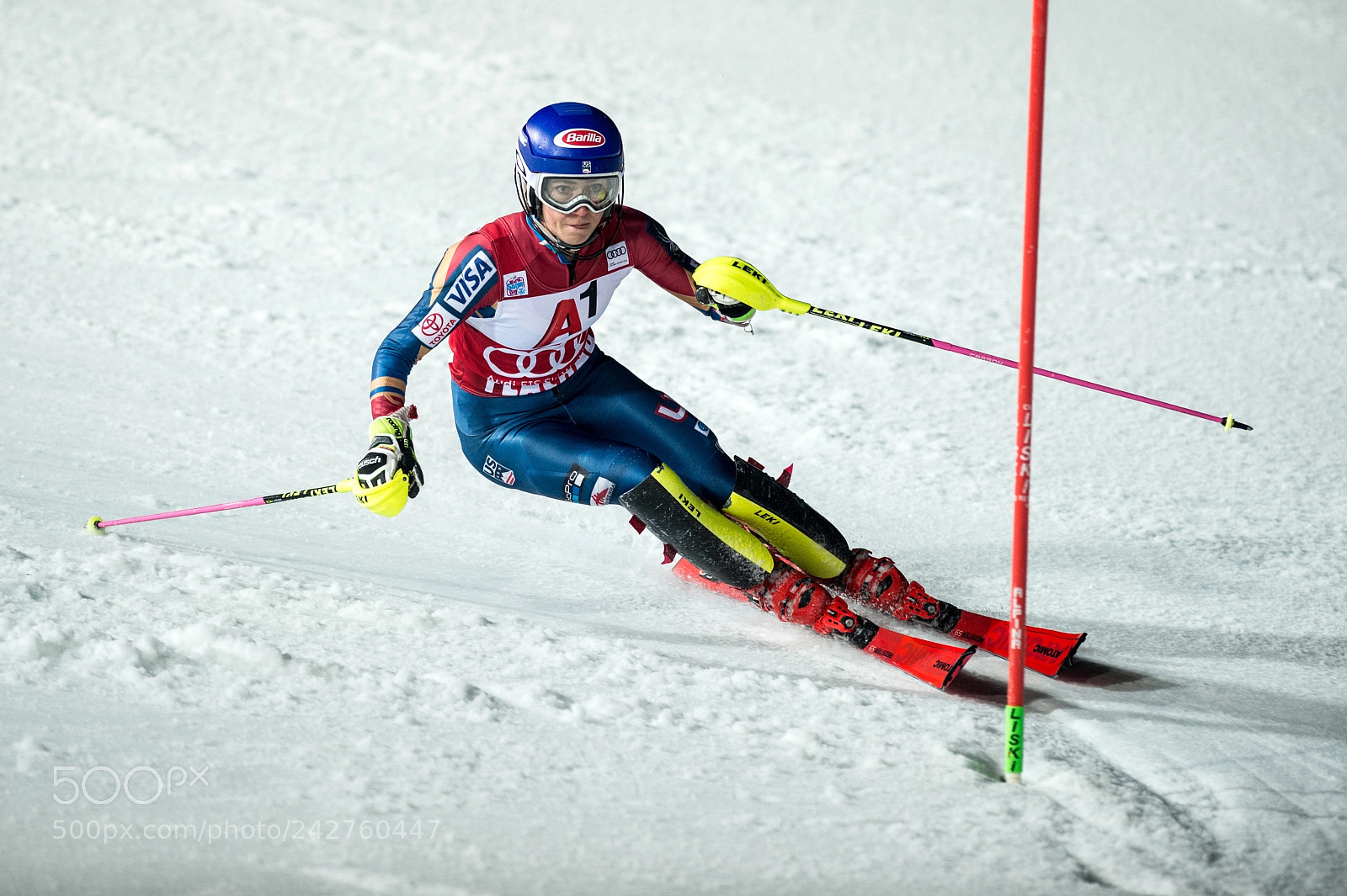 Nikon D4 sample photo. Mikaela shiffrin usa wins photography