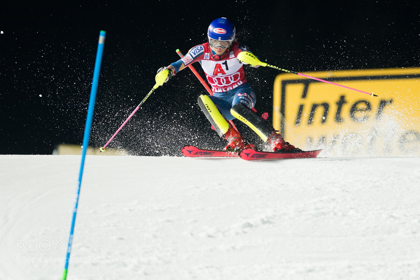 Nikon D4 sample photo. Mikaela shiffrin usa wins photography