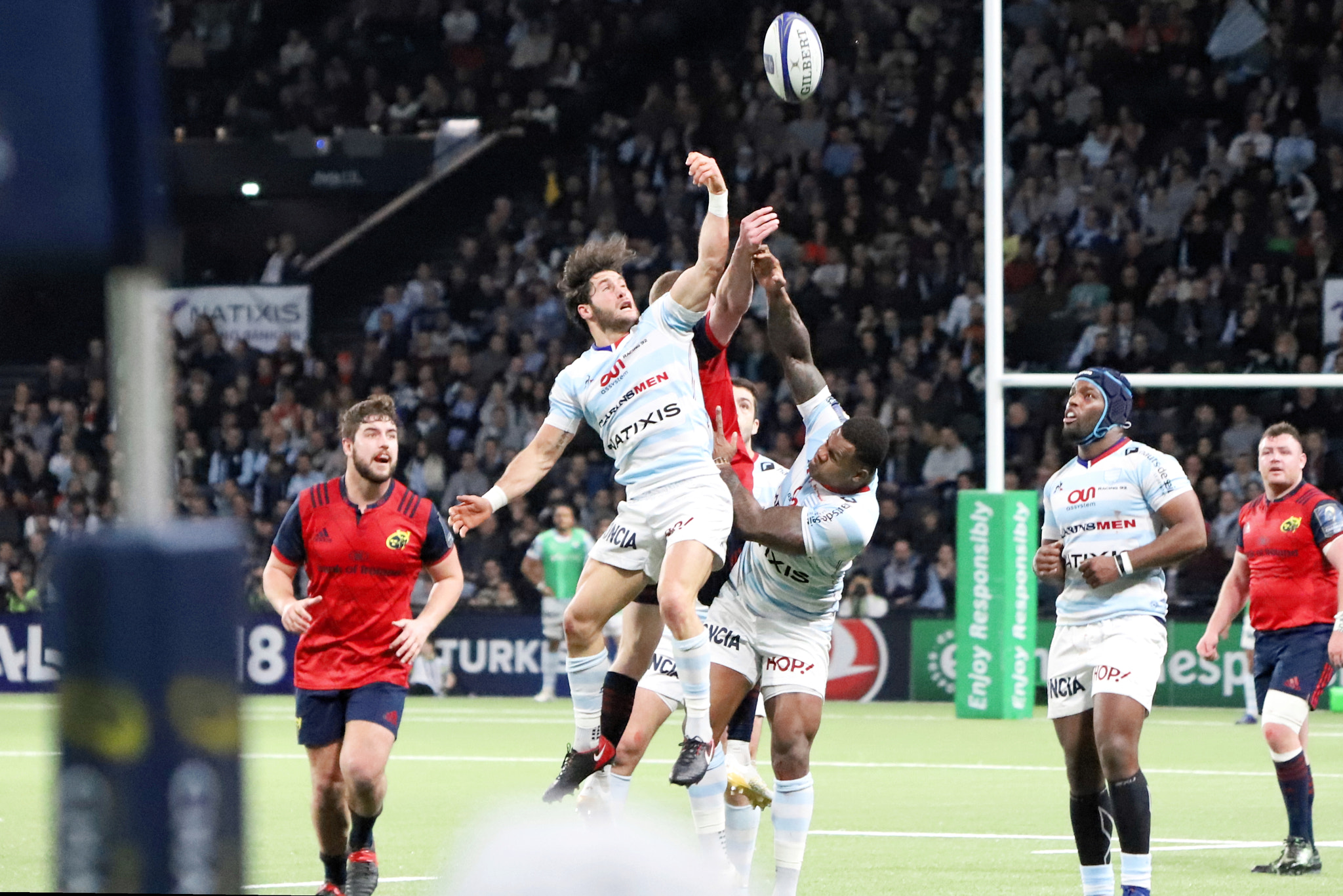 Canon EF 70-300 F4-5.6 IS II USM sample photo. Racing92 vs munster photography
