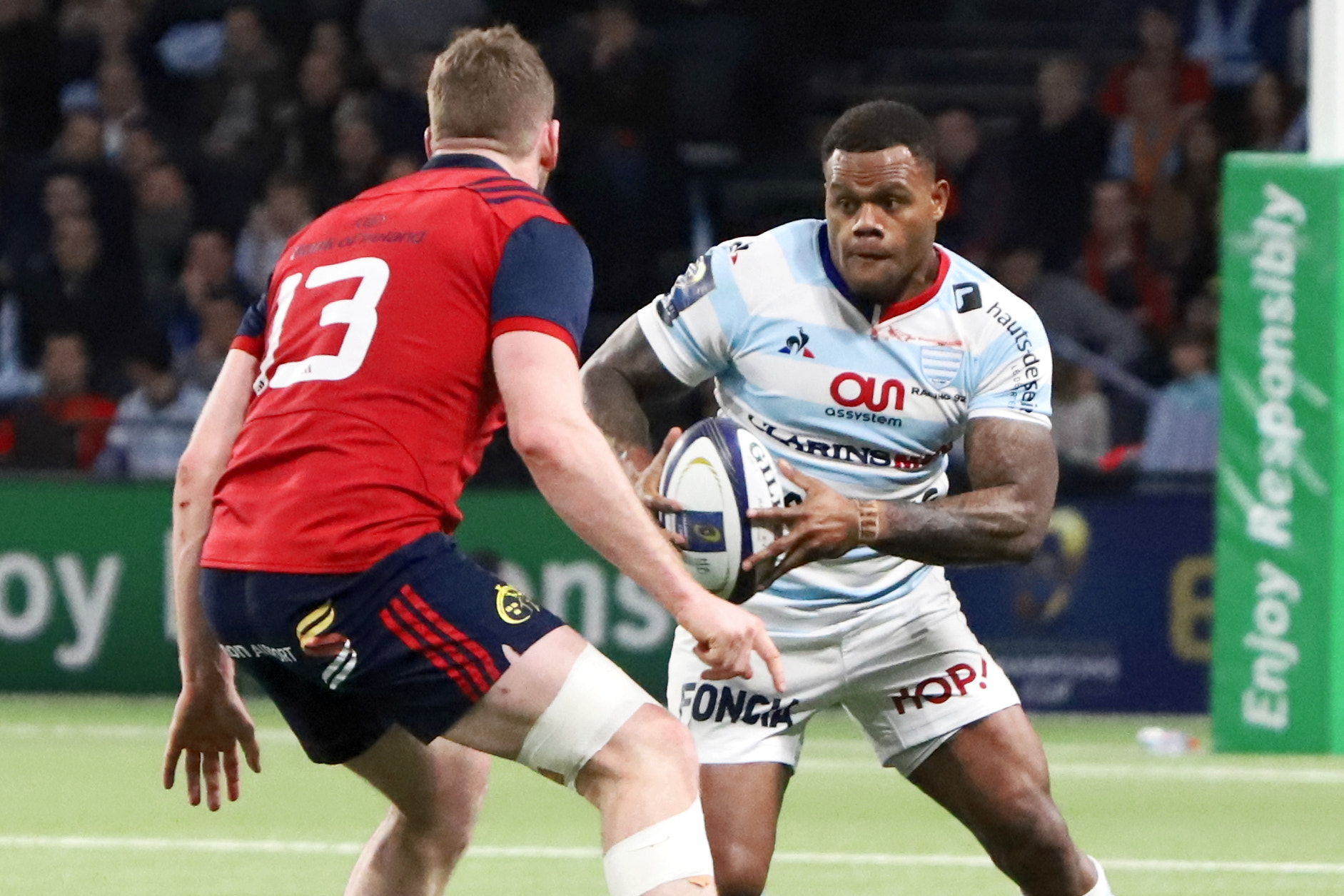 Canon EF 70-300 F4-5.6 IS II USM sample photo. Racing92 vs munster photography