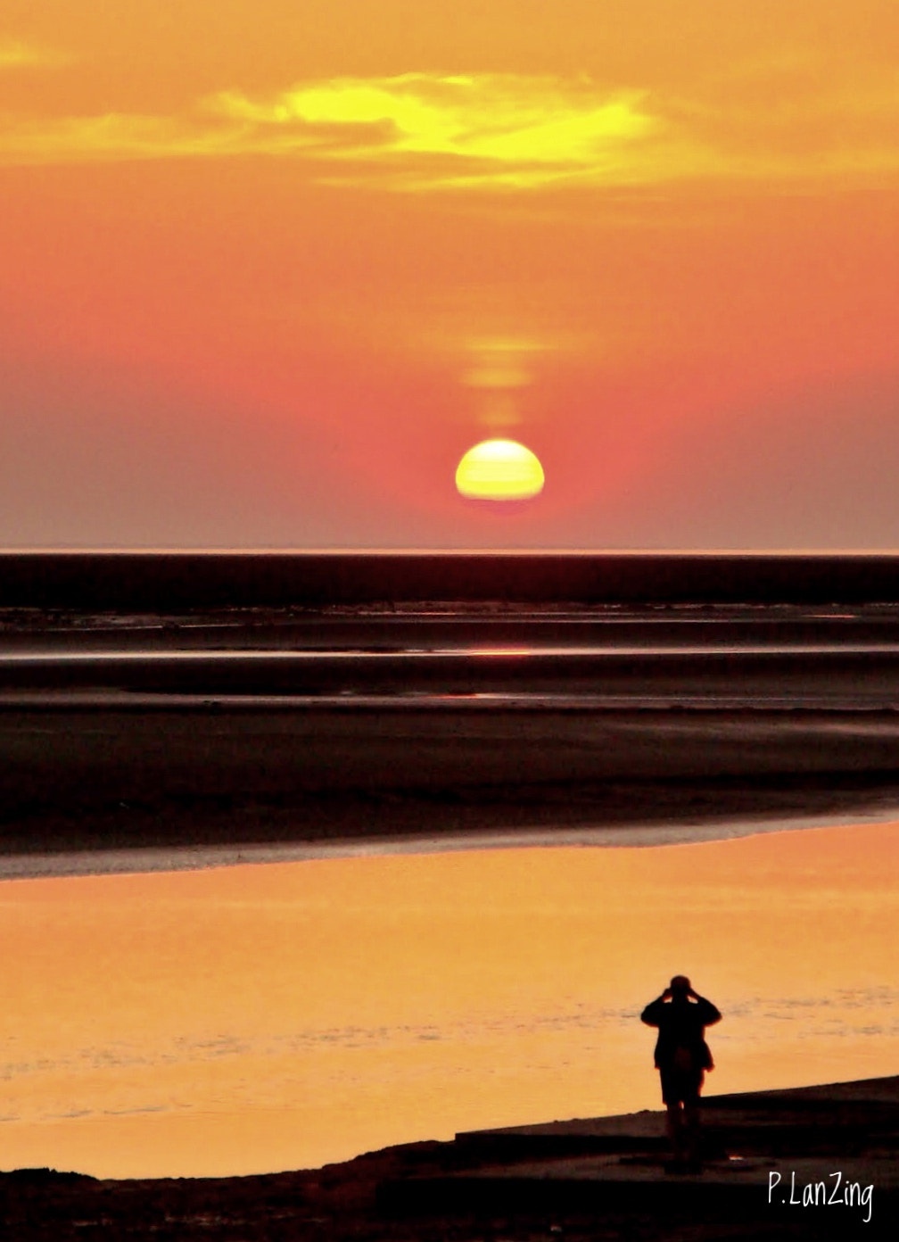Sony DSC-T100 sample photo. Sunset at mont saint michel photography