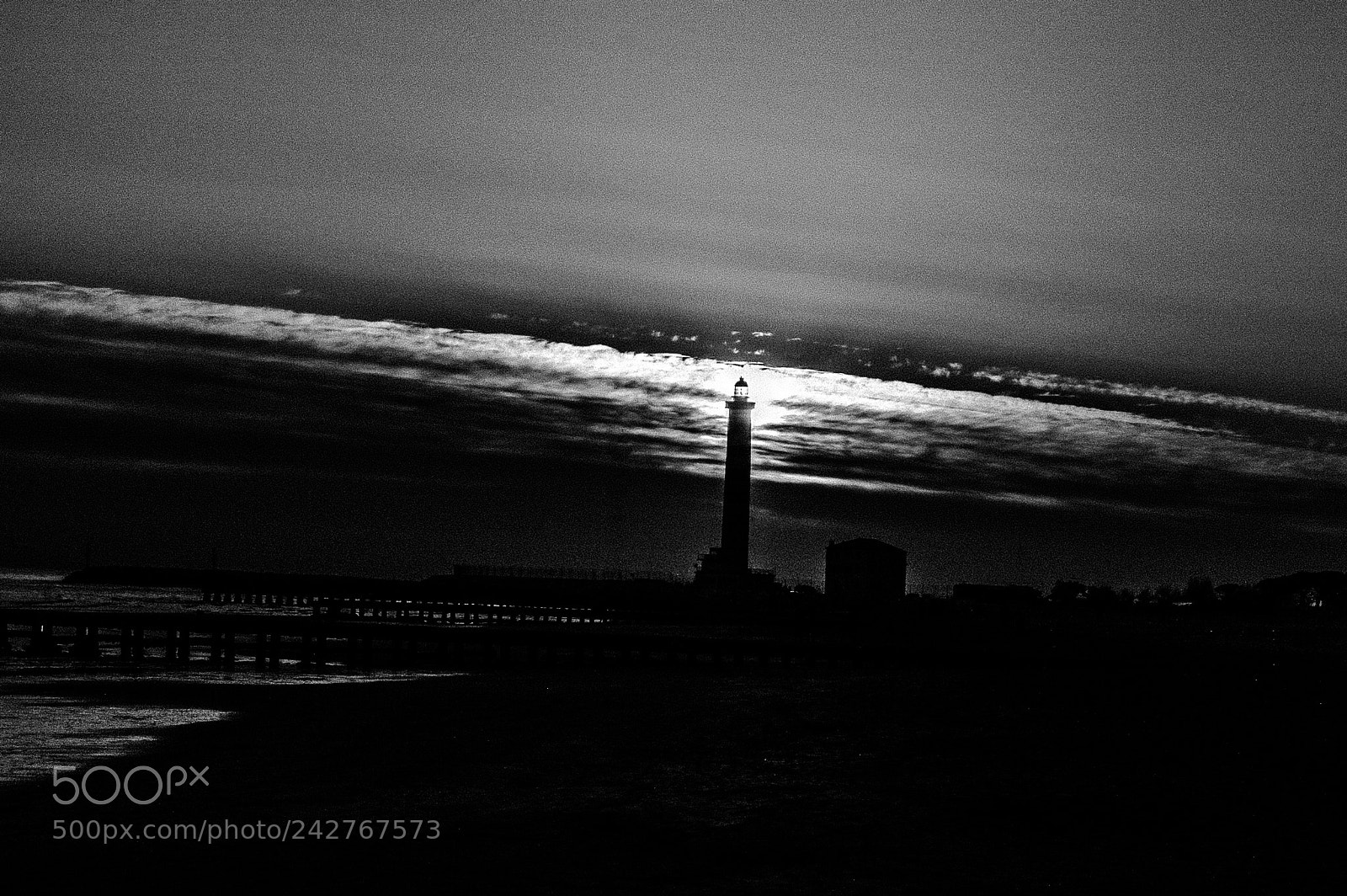 Nikon D3200 sample photo. B&w_lighthouse photography