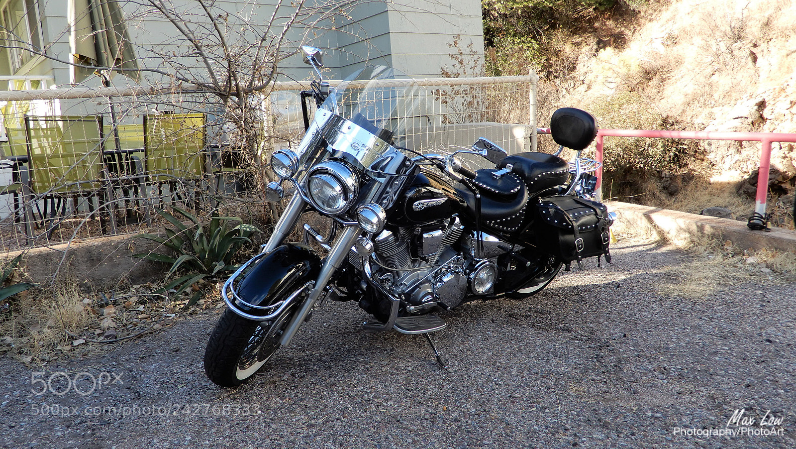 Nikon Coolpix A900 sample photo. Parked harley photography