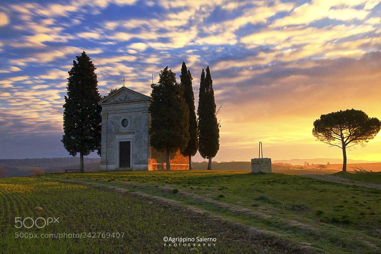Canon EOS 40D sample photo. Sunrise at vitaleta chapel photography