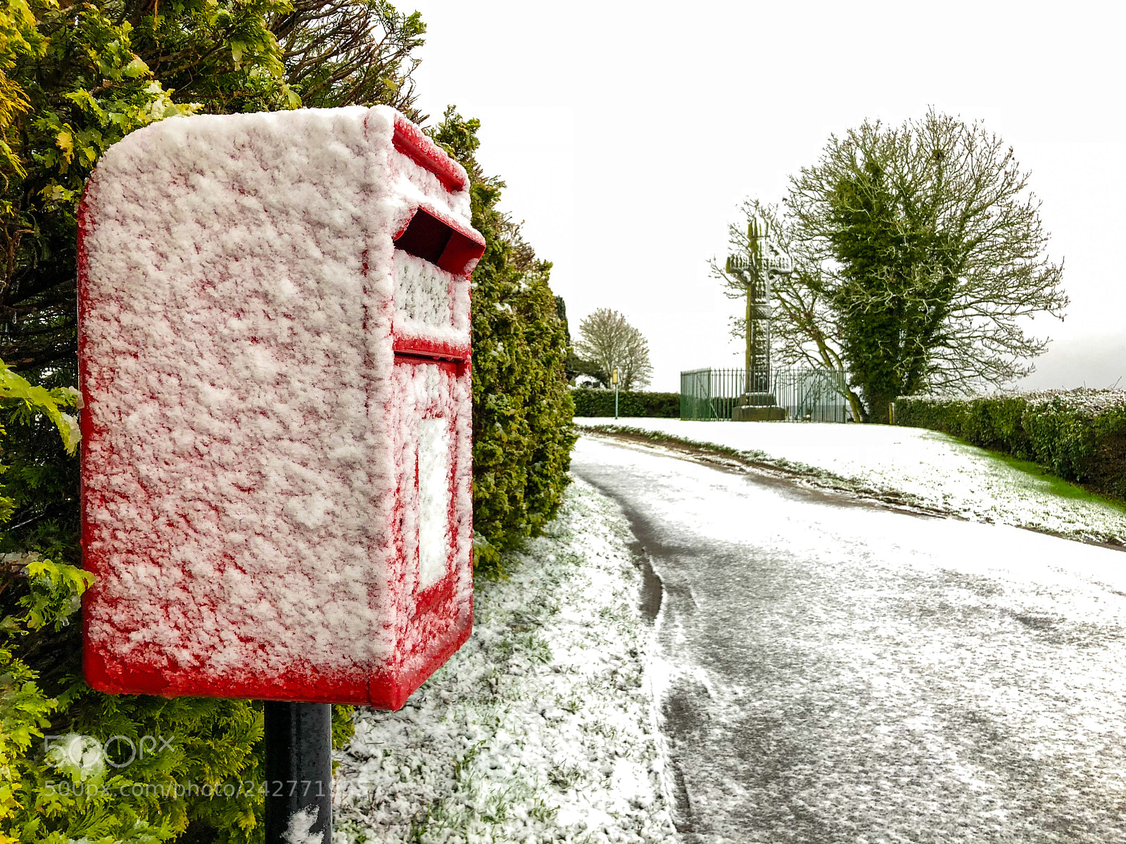 Apple iPhone 8 Plus sample photo. Rural ireland, postbox and photography