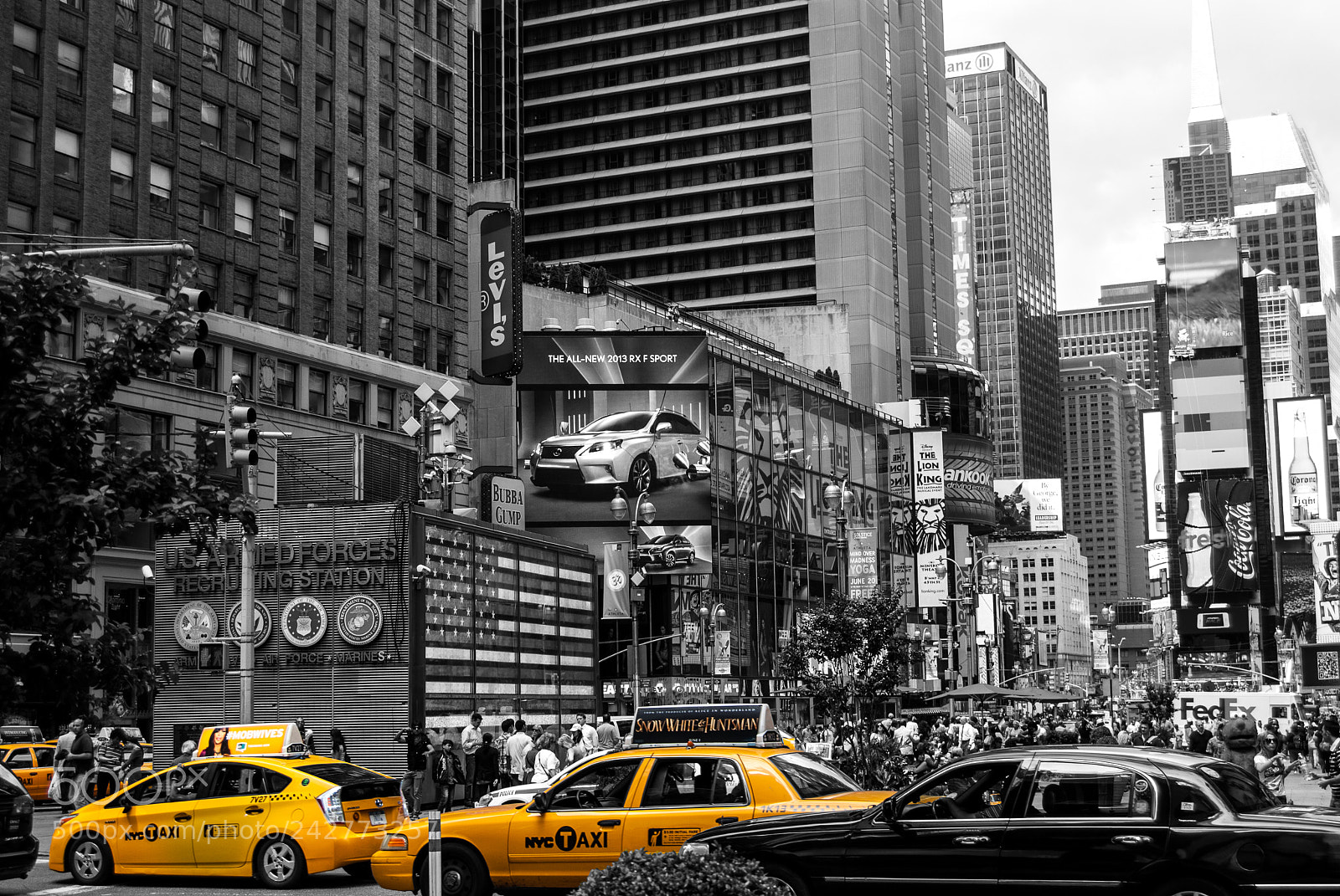 Nikon D60 sample photo. Time square newyork photography