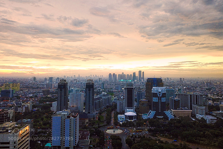DJI FC220 sample photo. Skyline photography