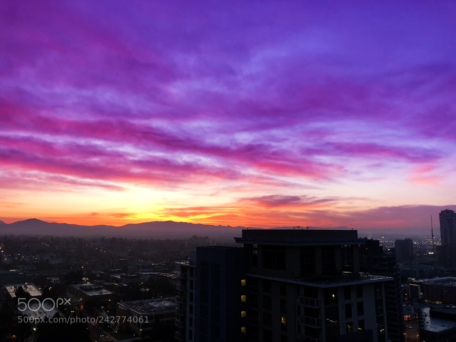 Apple iPhone X sample photo. San diego sunrise photography