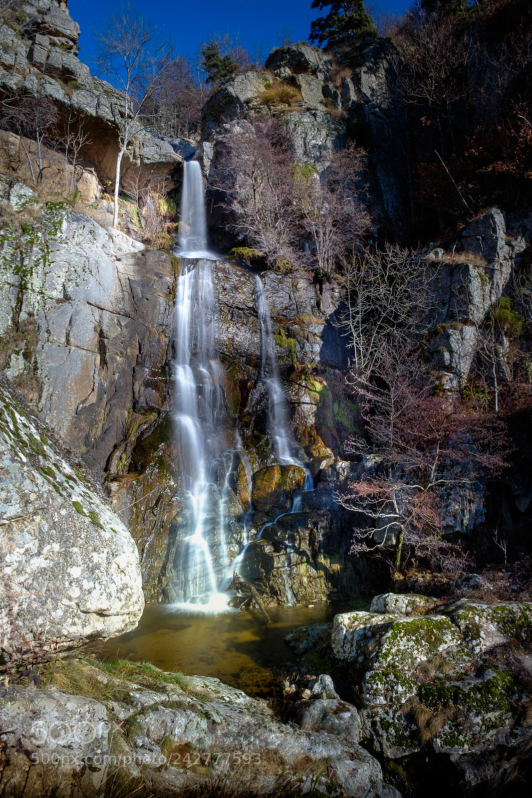 Fujifilm X-T1 sample photo. Cascade de rachebonne, ardeche photography