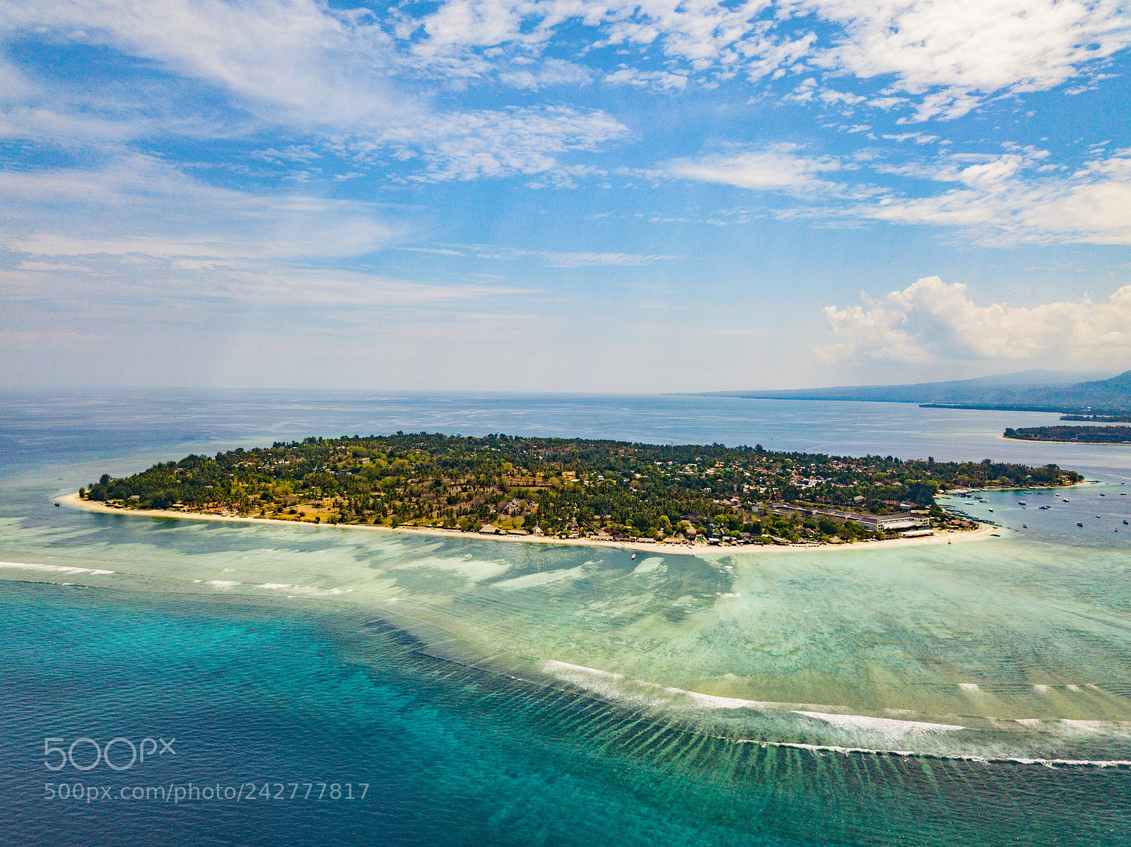 DJI FC220 sample photo. Gili air island from photography