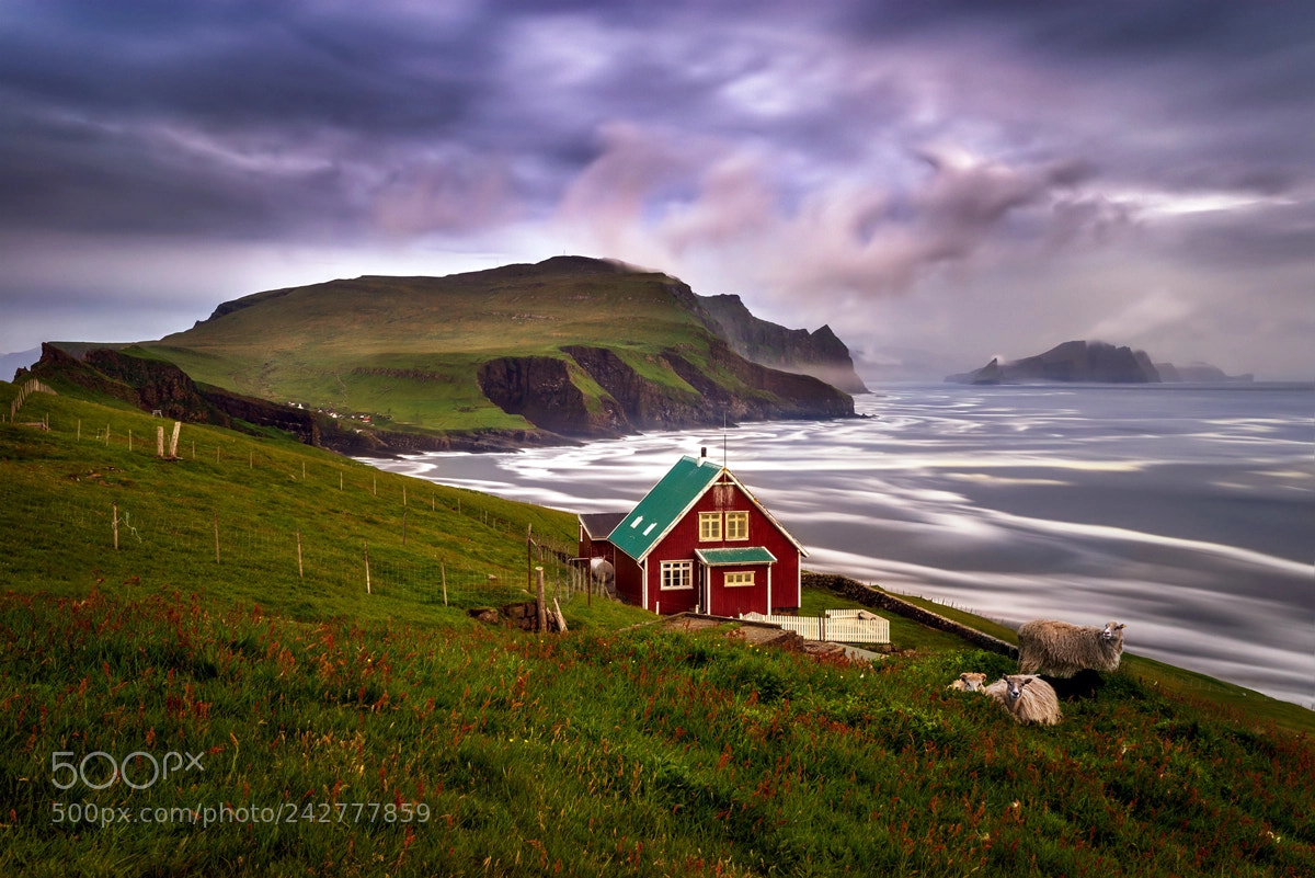 Sony a7R sample photo. Mykinesholmur cabin photography