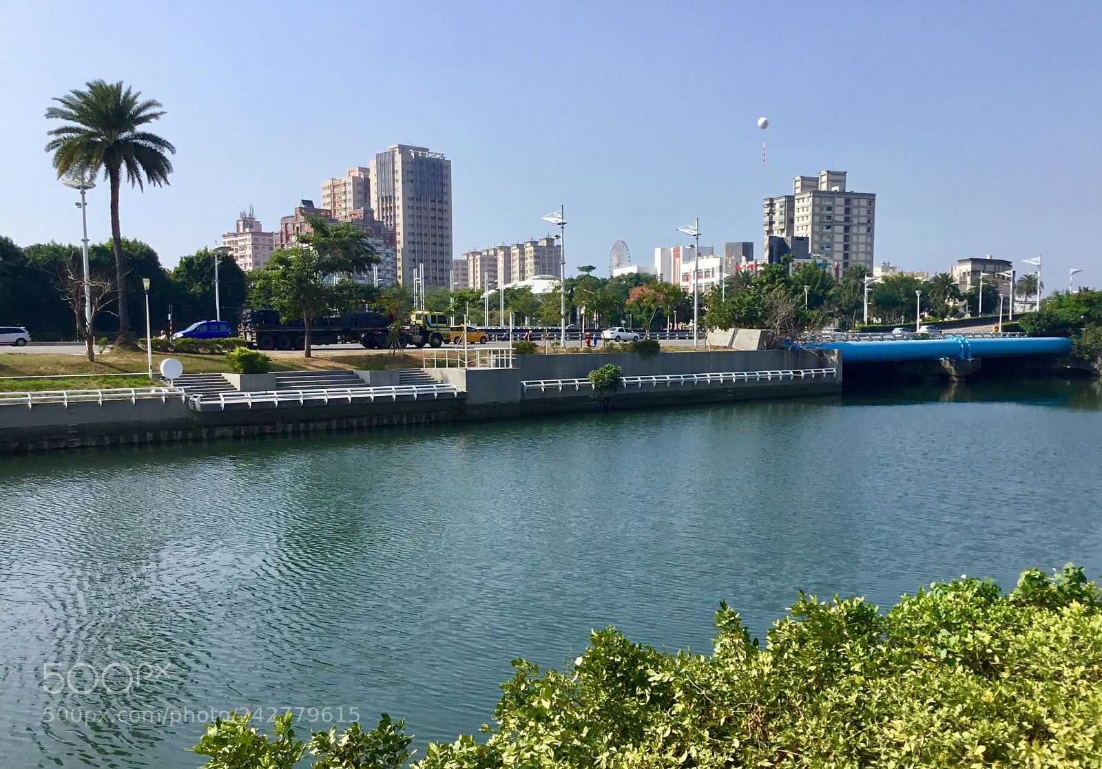 Apple iPad sample photo. Canal cityscape photography
