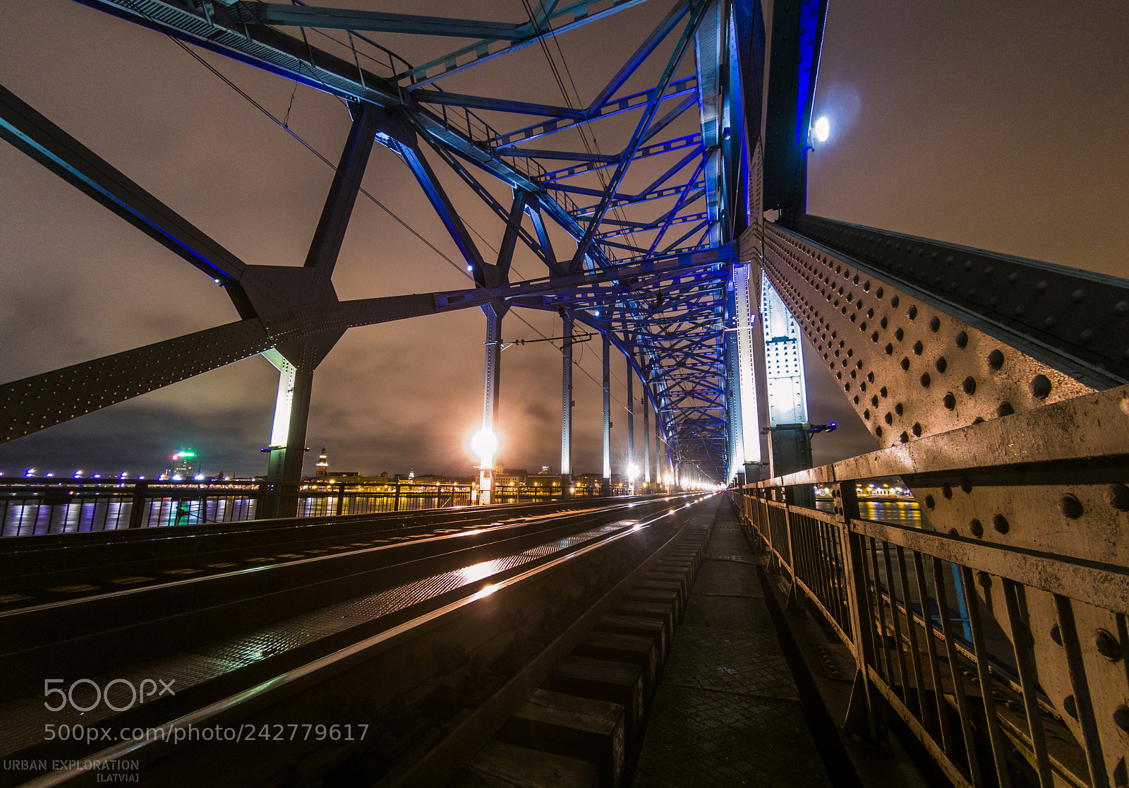 GoPro Hero5 Black sample photo. Railway bridge in riga photography