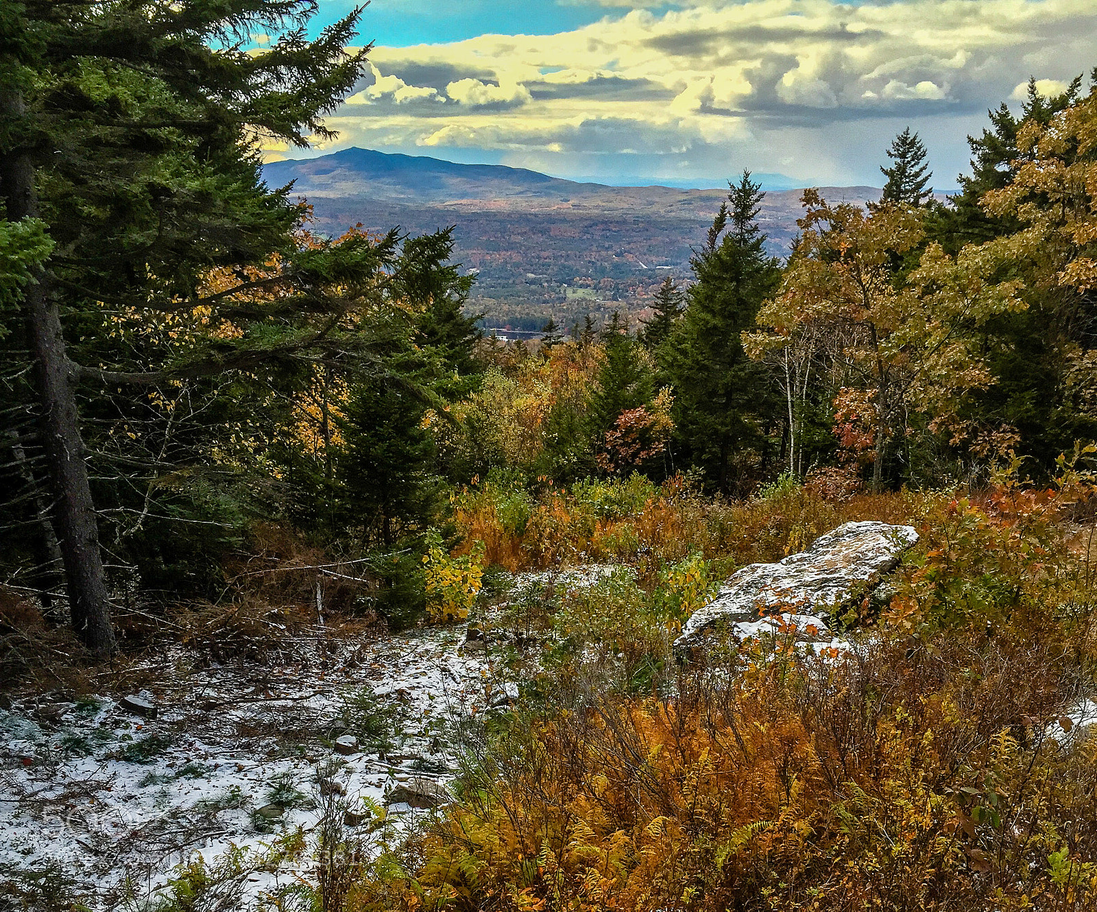 Apple iPhone 6 Plus sample photo. Snow on pack monadnock photography