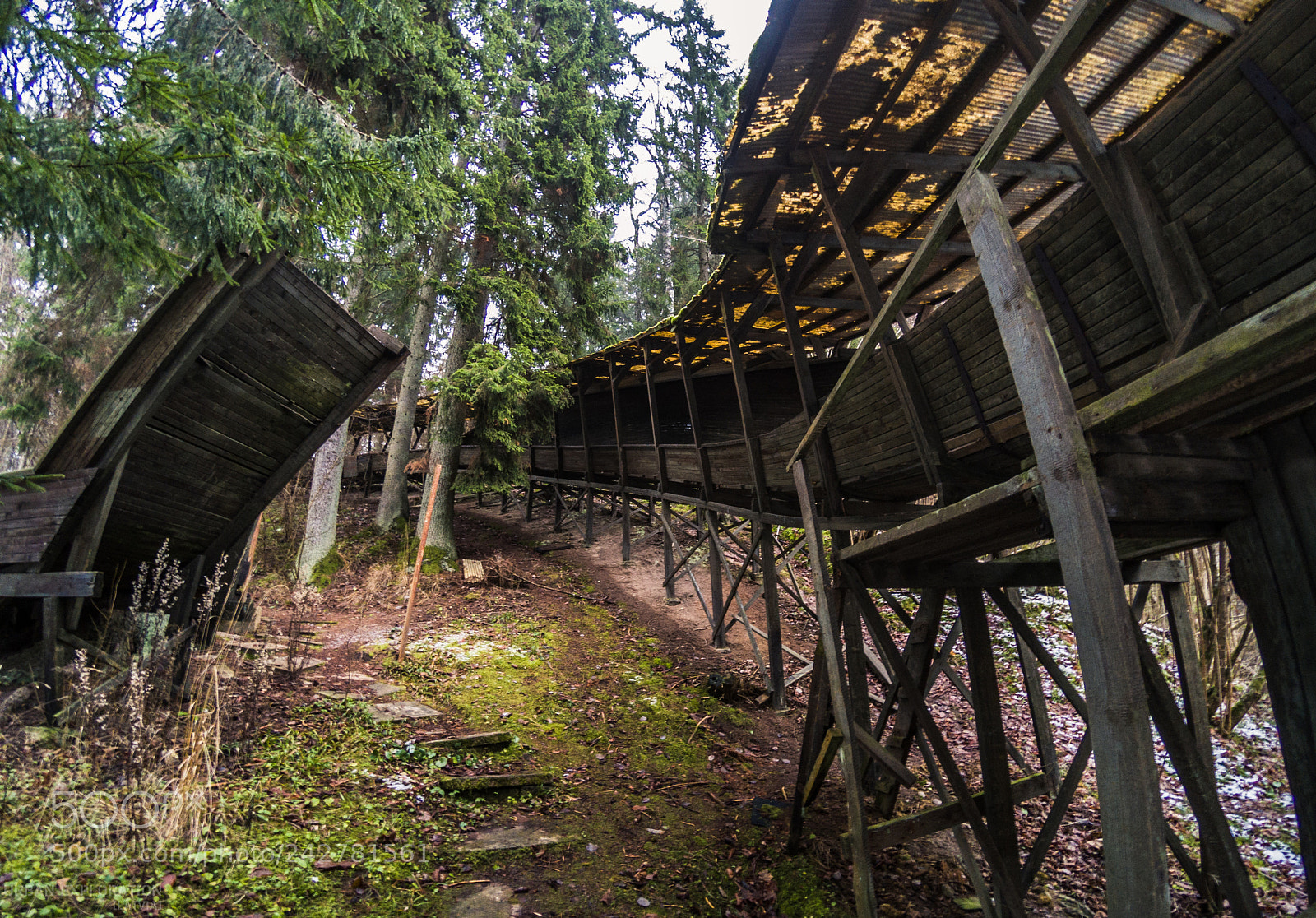 GoPro Hero5 Black sample photo. Abandoned skeleton track photography