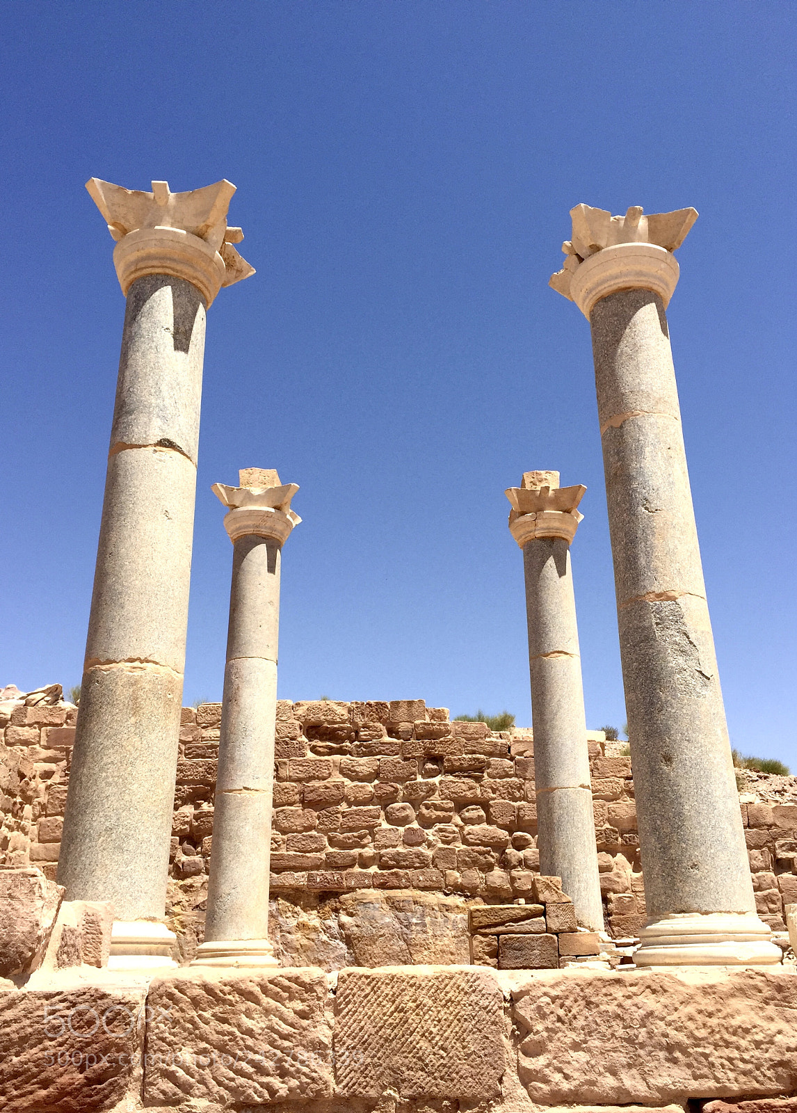 Apple iPhone 6 sample photo. Nabatean columns that once photography