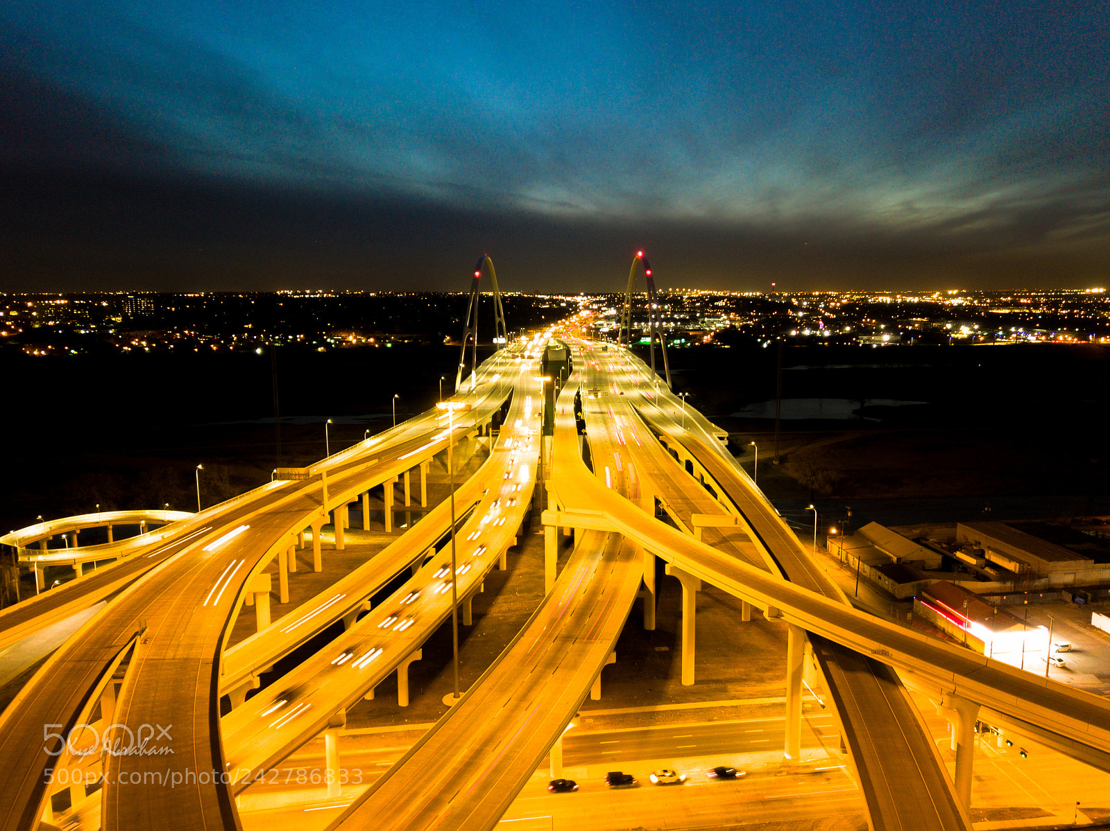 DJI FC220 sample photo. Dallas streets photography