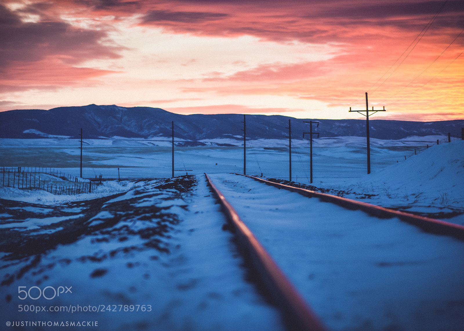 Olympus OM-D E-M5 sample photo. Cold tracks photography