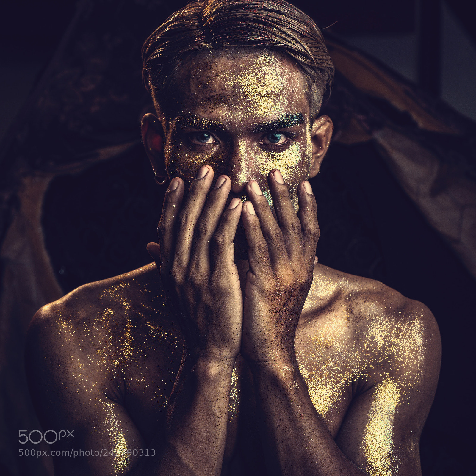 Sony a6500 sample photo. Golden mask photography