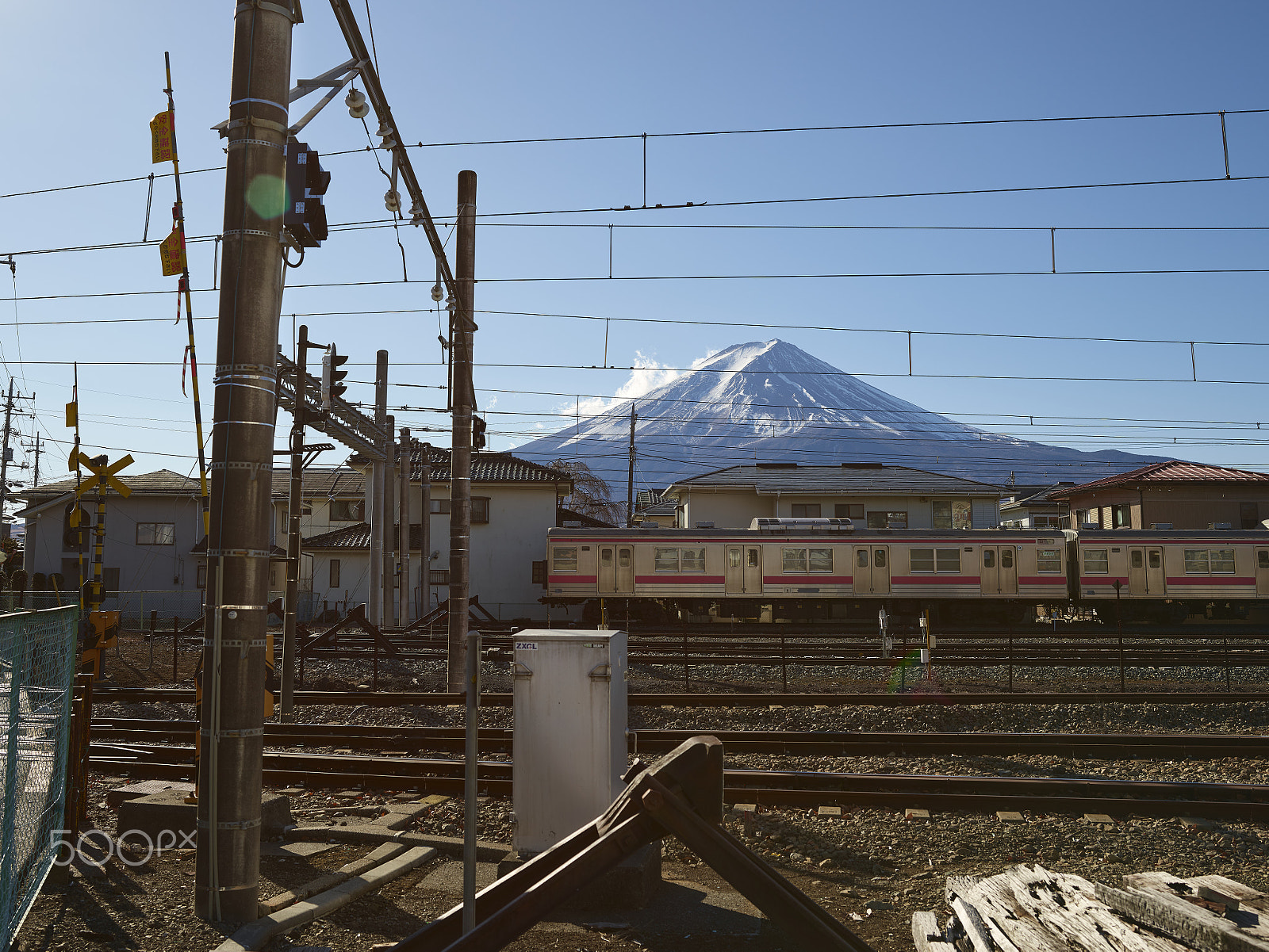 Phase One IQ3 100MP sample photo. 河口湖駅 photography