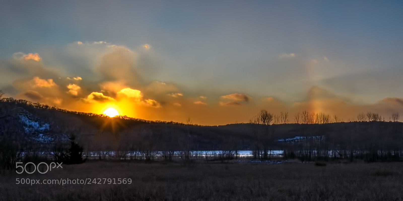 Nikon D500 sample photo. Missouri river sunset photography
