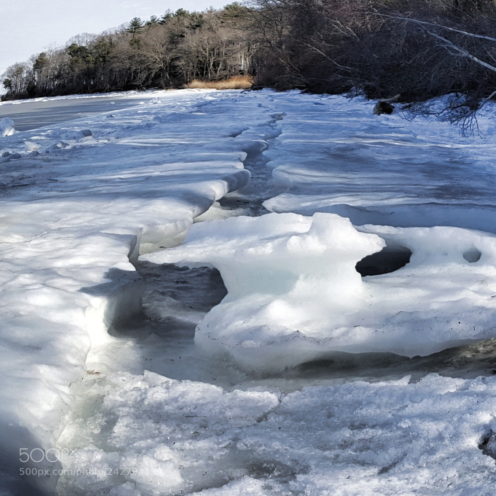 Samsung Galaxy S6 sample photo. The frozen shore photography