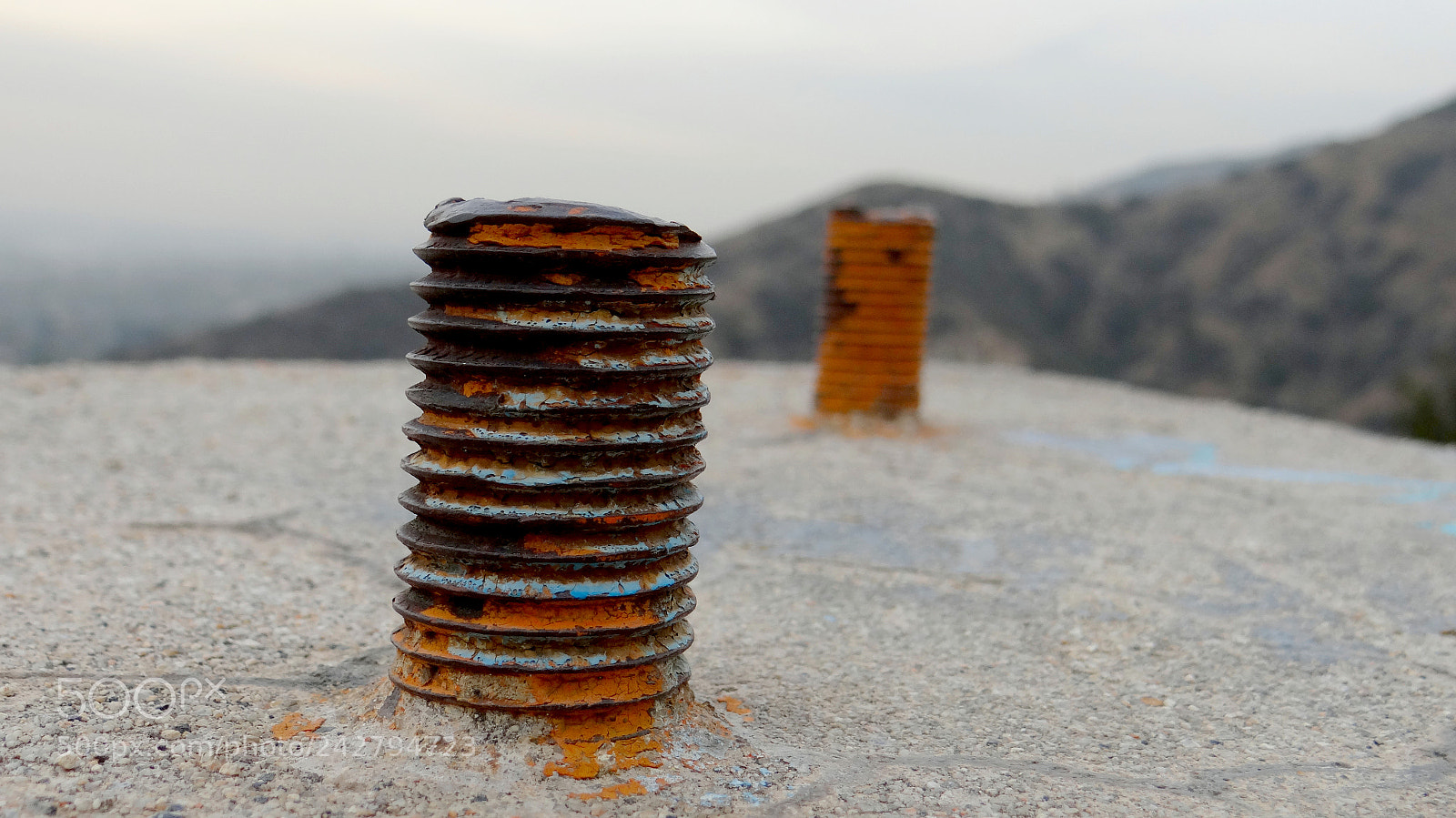 Sony DSC-HX200V sample photo. Vertical bolt in concrete photography
