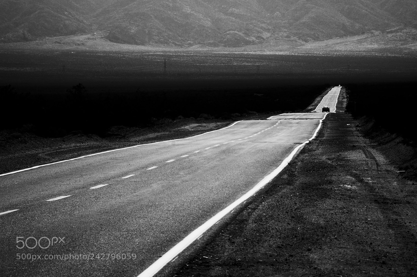 Nikon D300 sample photo. Lonely road photography
