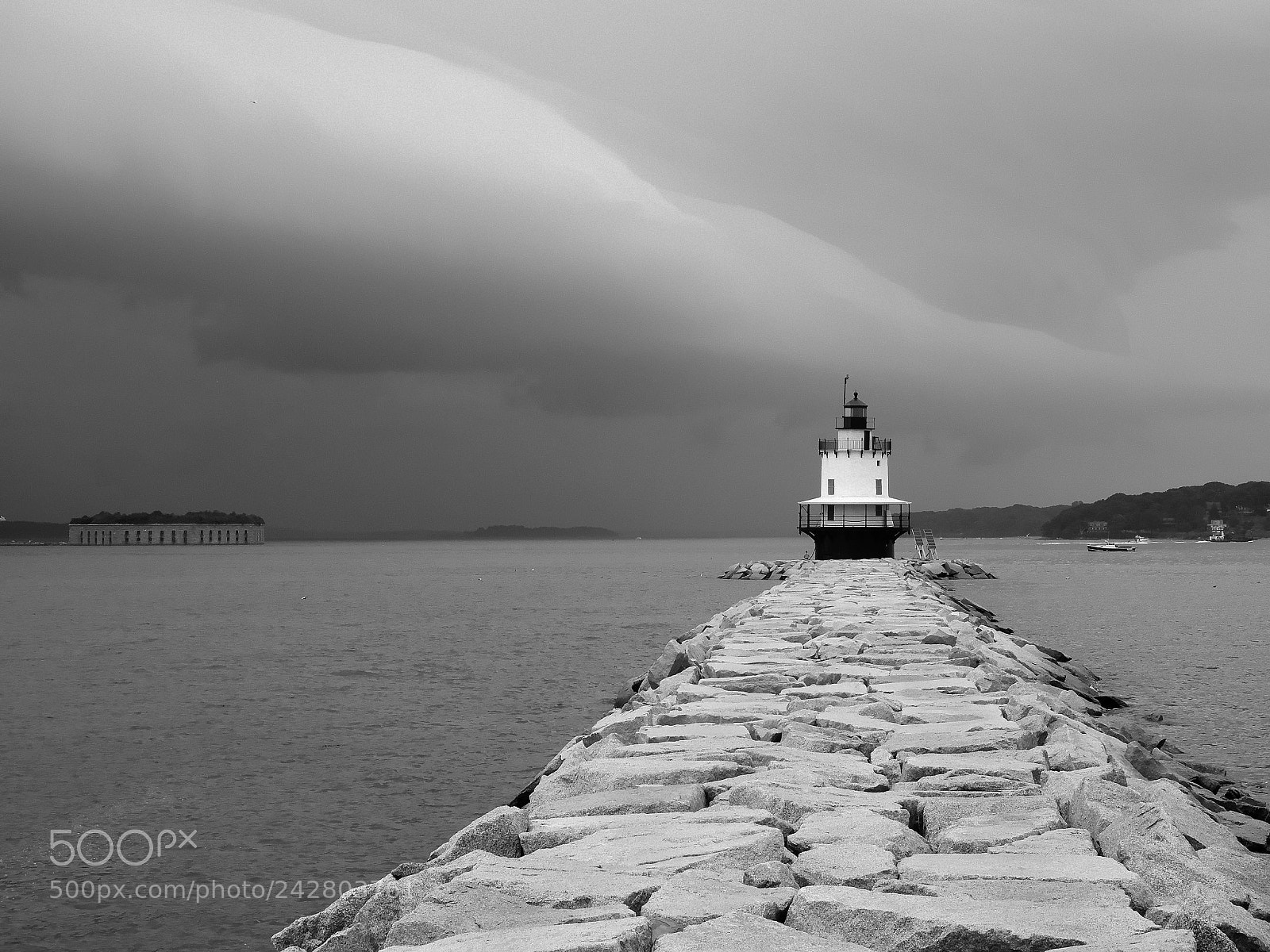 Olympus OM-D E-M1 sample photo. Spring point ledge lighthouse photography