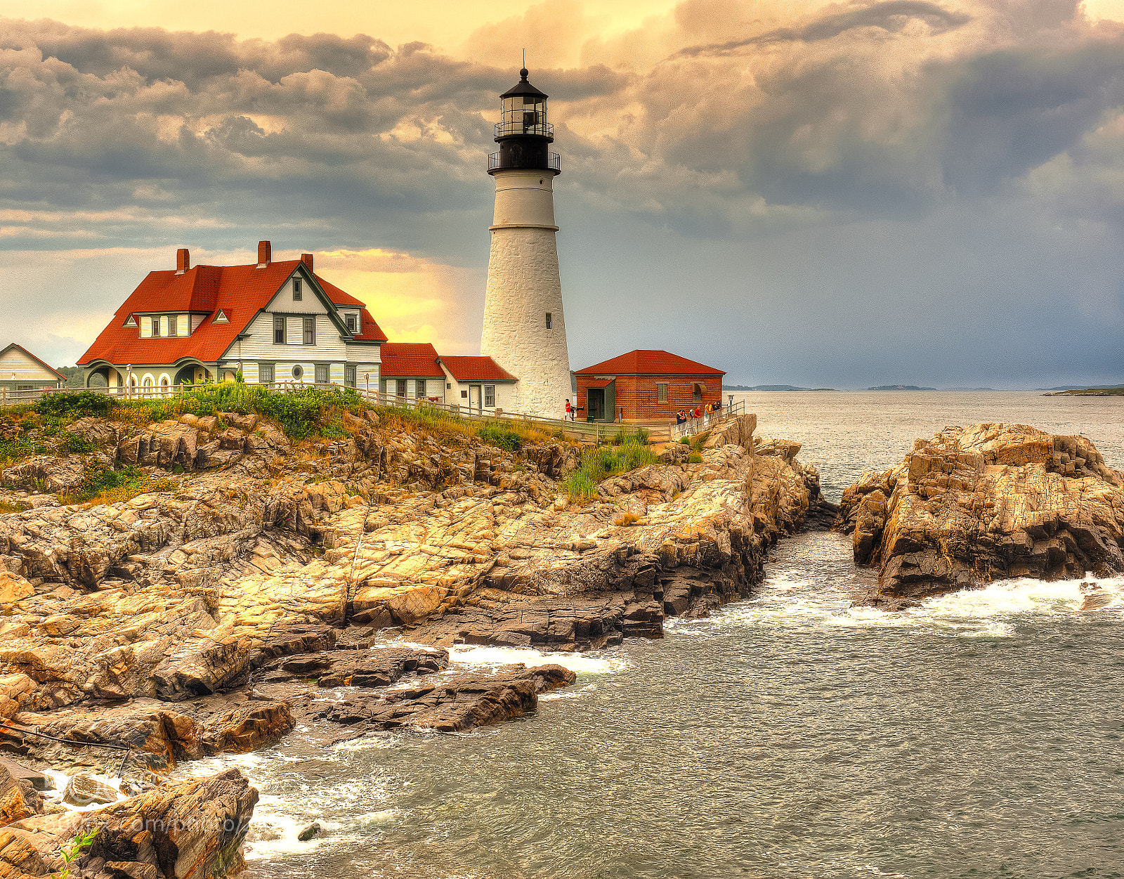 Olympus OM-D E-M1 sample photo. Portland head lighthouse photography