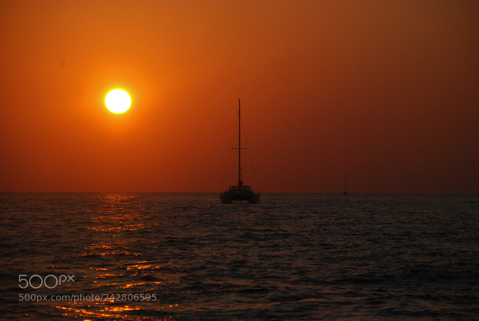 Nikon D80 sample photo. Ship sunset photography