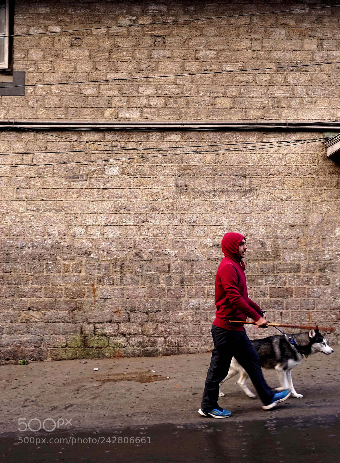 Sony a6300 sample photo. Man with dog photography