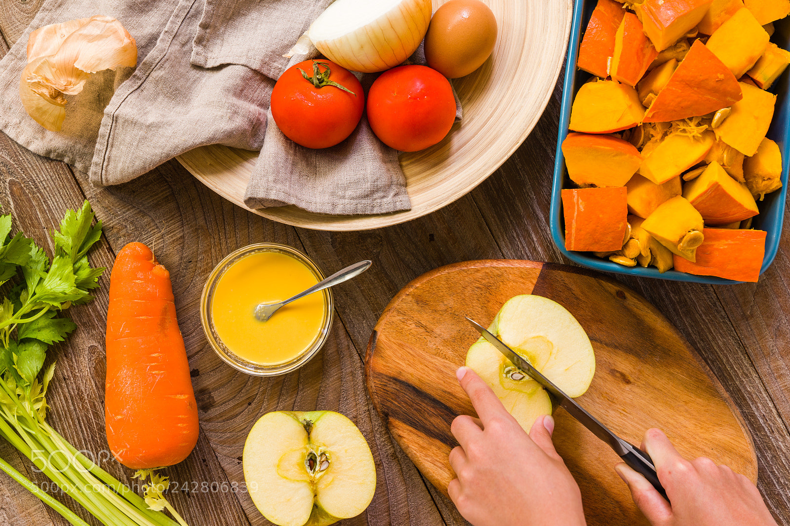 Sony a7 II sample photo. Pumpkin soup ingredients photography