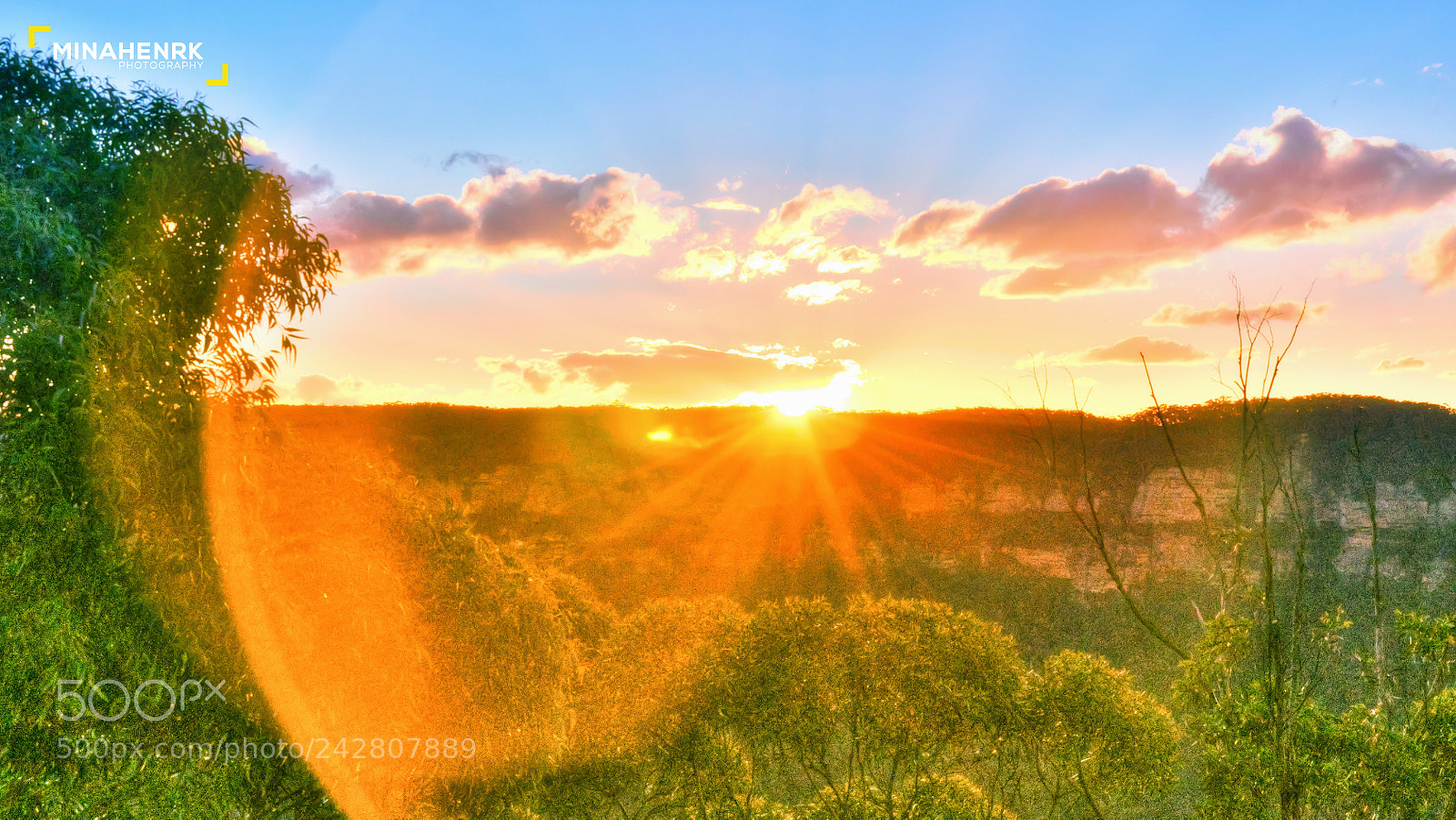 Nikon D90 sample photo. Blue mountains - sunset photography